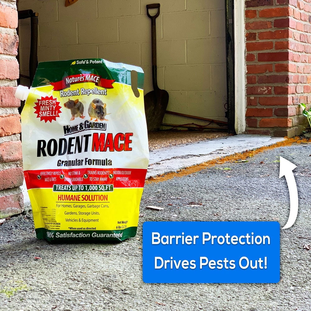 Nature's MACE Rodent Repellent Granular Formula for Mice Rats Squirrels and Chipmunks (6 lb) pgrhs