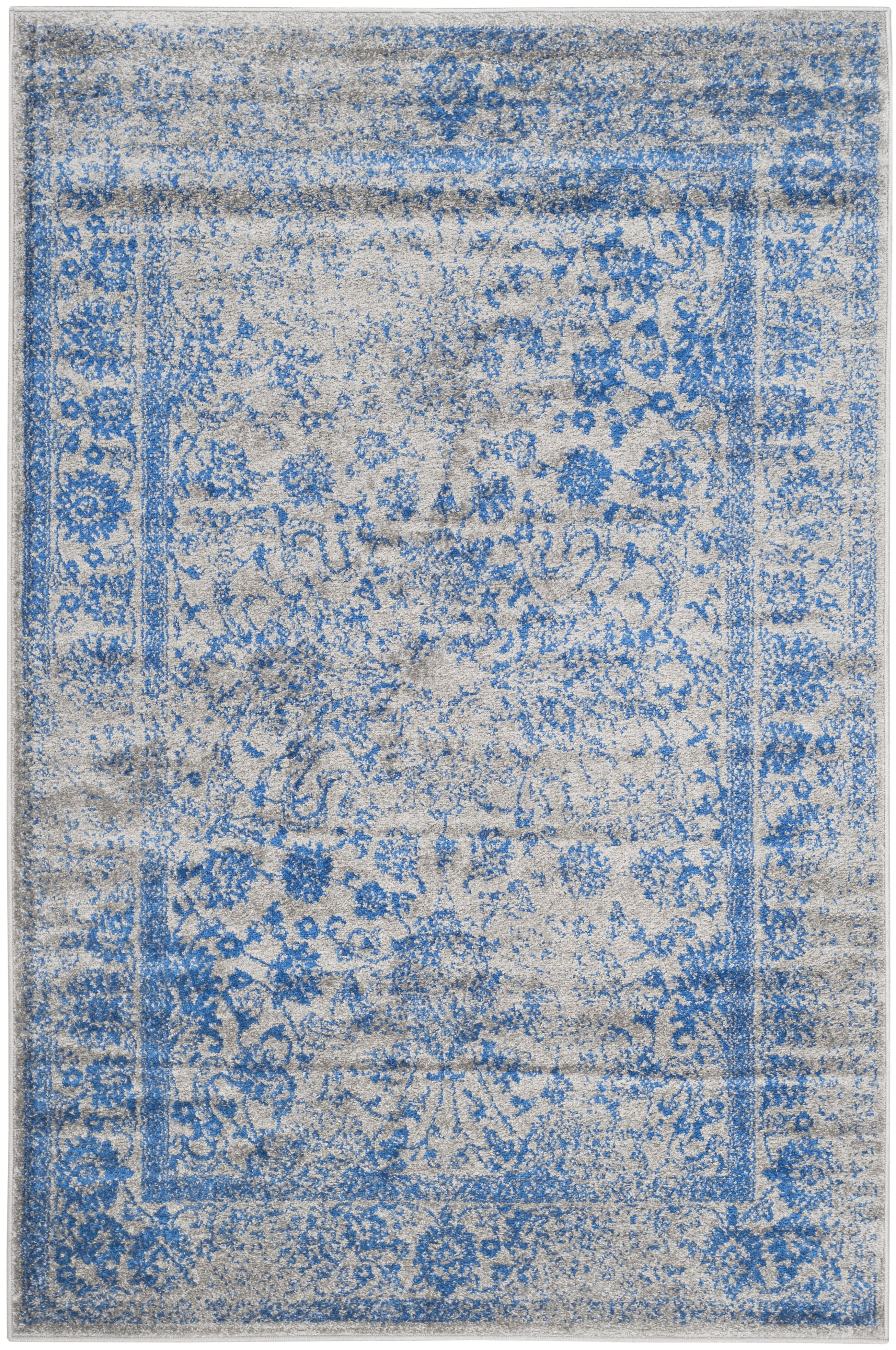 Safavieh Adirondack Wyatt Traditional Distressed Area Rug (Grey/Blue, 5 ft 1 in x 7 ft 6 in) zk0zh