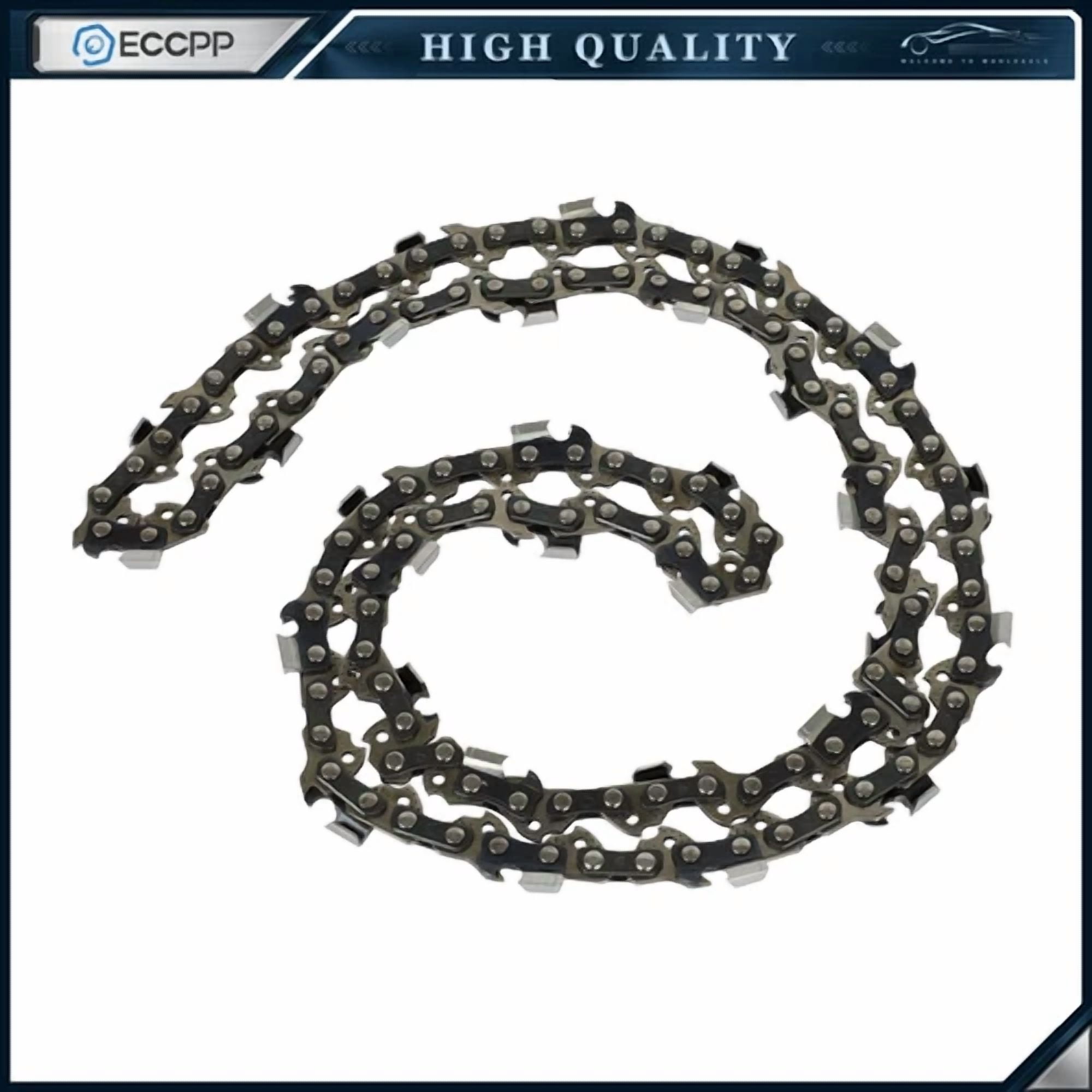 KLYNE 18 in Chainsaw Chain (3/8 in LP, .050 in Gauge, 62 Drive Links, Full Chisel) m647d
