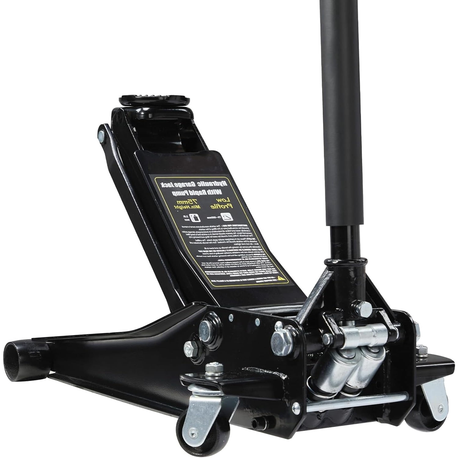 Ktaxon 3 Ton Hydraulic Floor Jack, Heavy-Duty Low-Profile Car Lift (Black, 6000 lb) j8emp