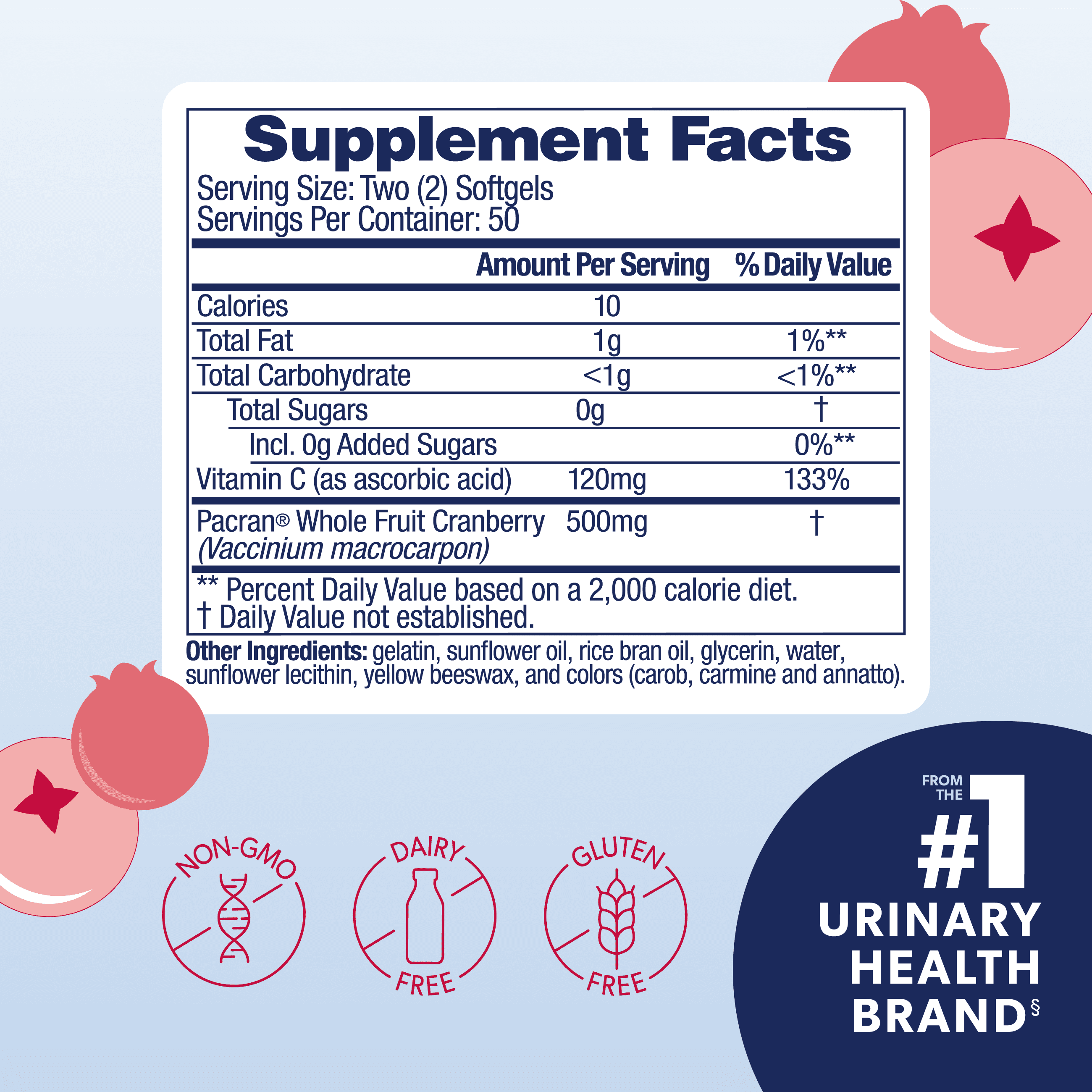 AZO Cranberry Urinary Tract Health Supplement, Daily Support for Urinary Tract Cleansing (100 Count) xvip7