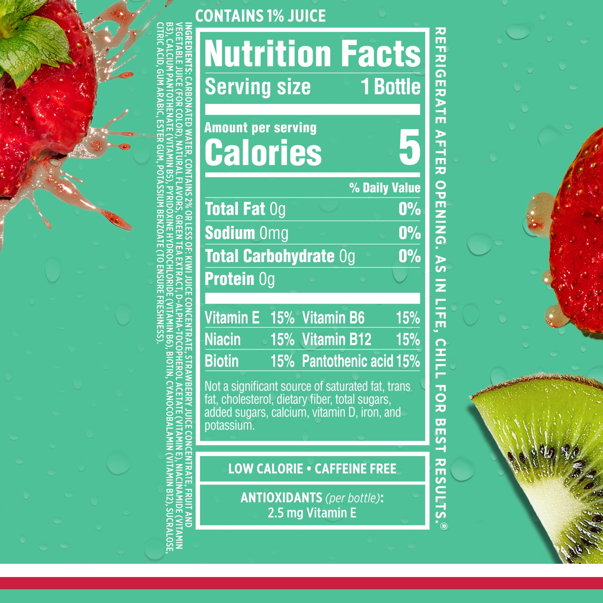 Sparkling Ice Naturally Flavored Sparkling Water, Kiwi Strawberry (17 fl oz) e6x5m