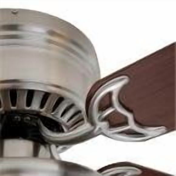 Hampton Bay Hugger Traditional LED Ceiling Fan (Brushed Nickel, 52 in) lp5uh