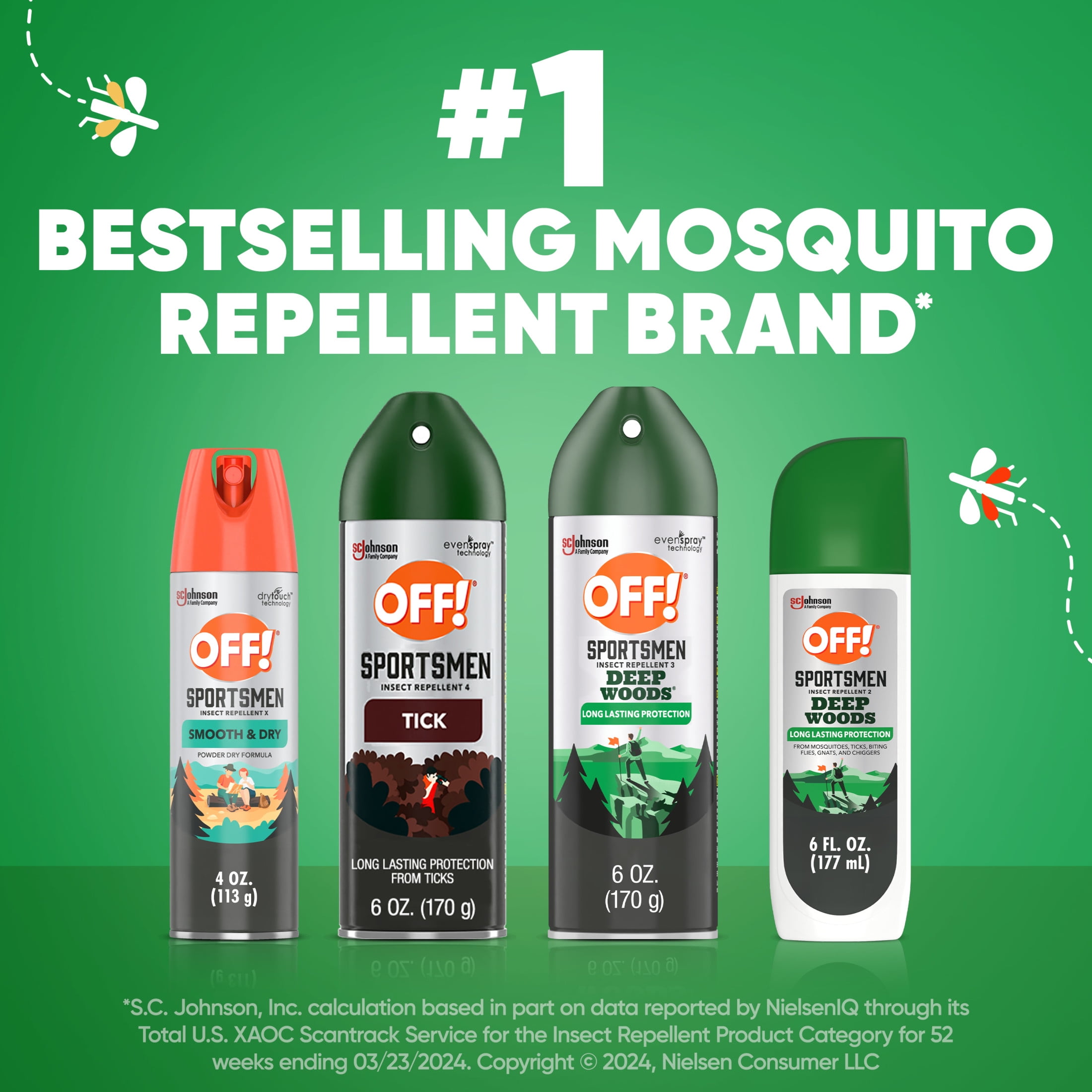 OFF! Family Care Smooth and Dry Insect Repellent, Non-Greasy Formula (4 oz, 2 Count) 4wrhu