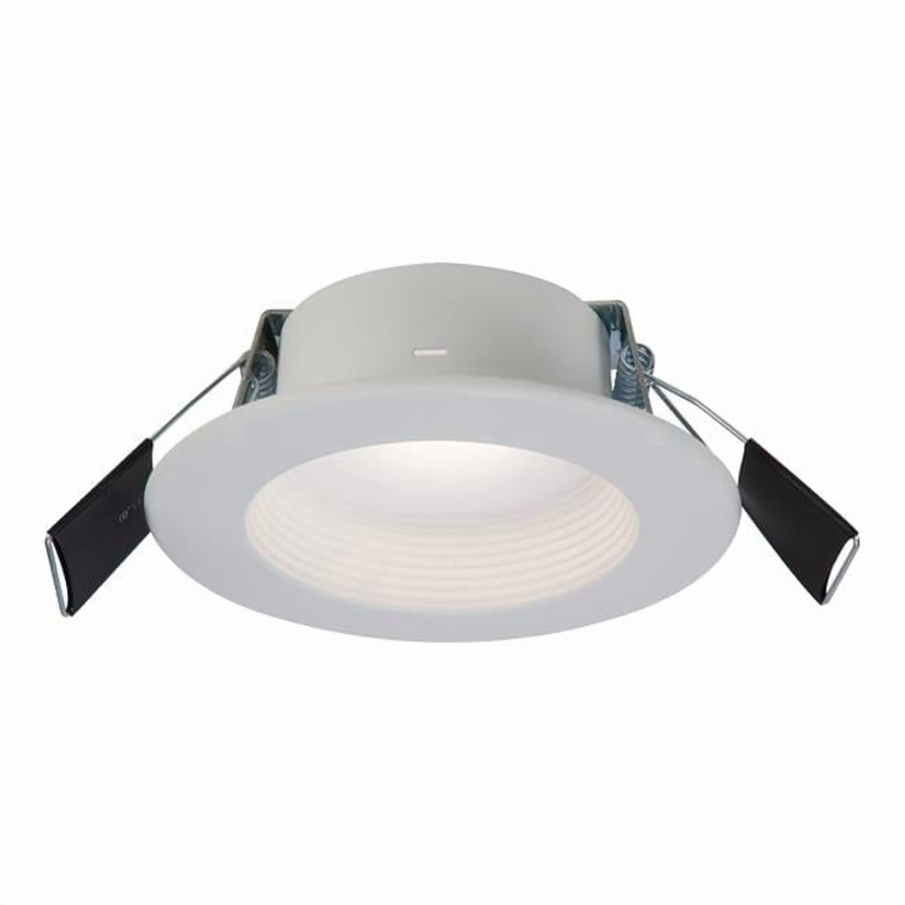 HALO RL4 Series LED Recessed Downlight, Adjustable Color Temperature, Energy Efficient (Matte White, 4 in.) 9vm8k