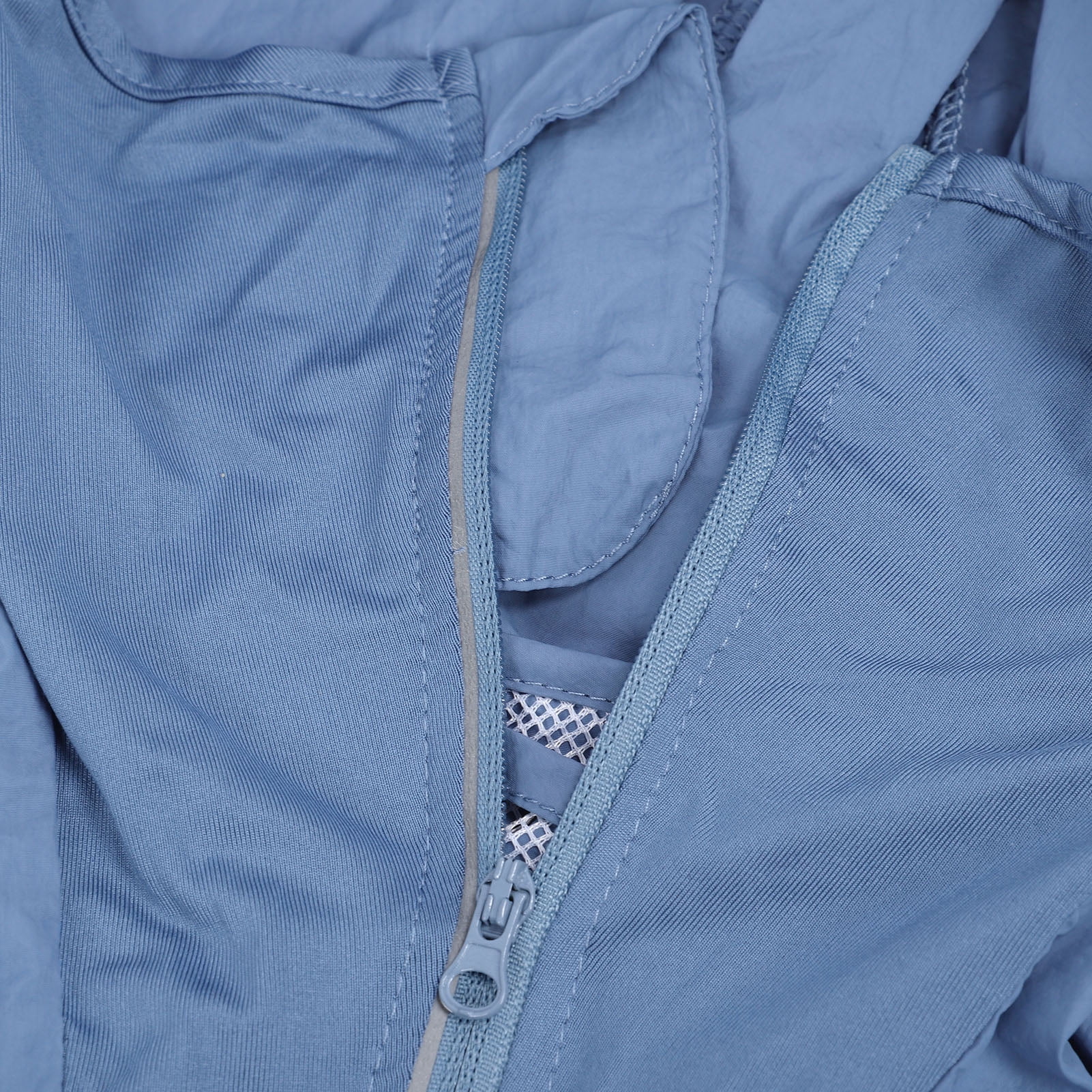 Riousery Men's Cooling Fan Jacket Air Conditioned Work Shirt with 3-Speed Fan (Blue, M) nwik3