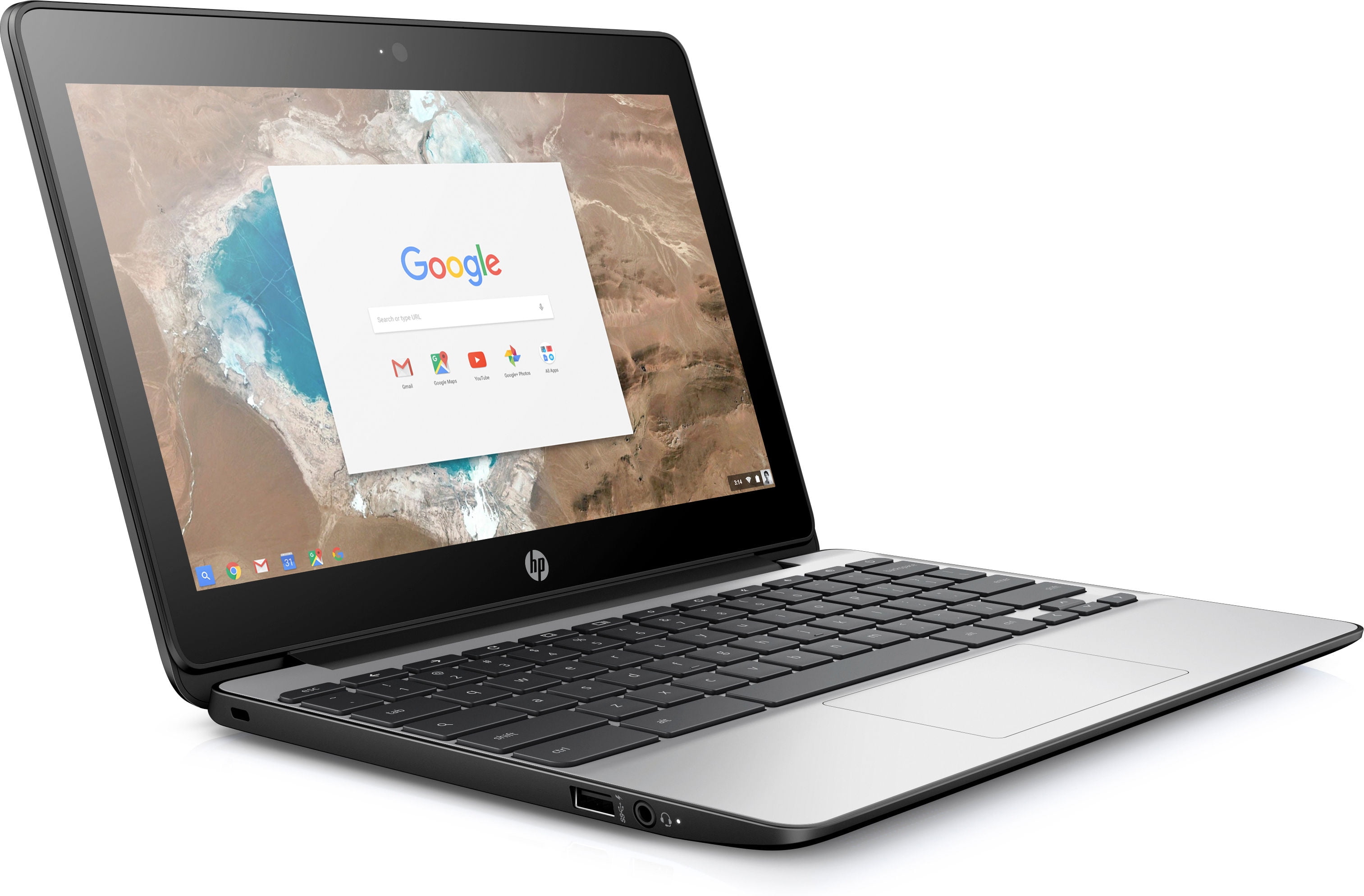 HP Chromebook 11 G5 Laptop, Intel Celeron N3060, 4GB RAM, 16GB SSD, Chrome OS (Black, 11.6 in) 4t9ky