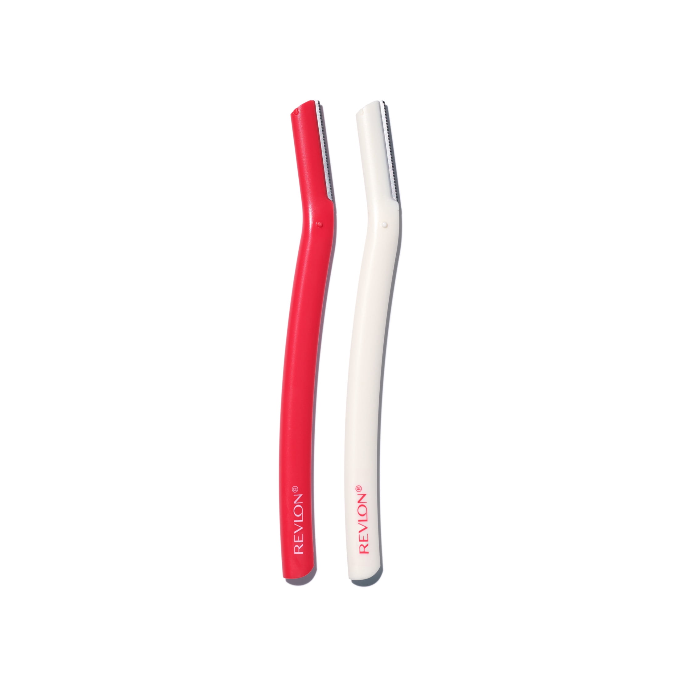Revlon Face Defuzzer and Dermaplaning Tool for Precision Hair Removal (Red, 2 Count) 9nny6
