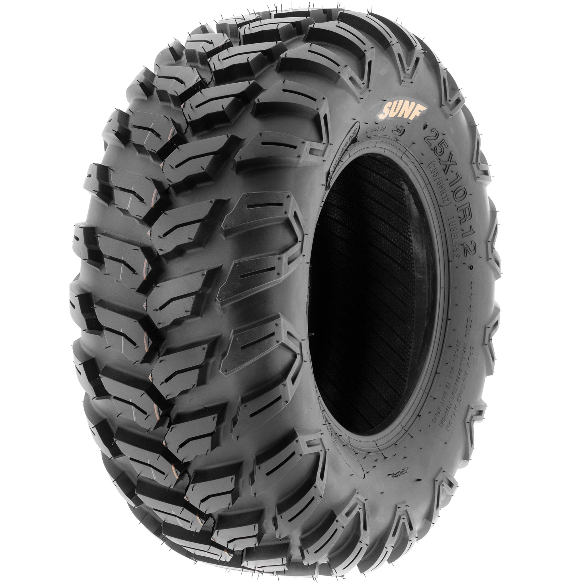 SUNF A043 All Terrain ATV UTV Tire 6-Ply Rated Off-Road Performance (27x11-12, Set of 2) oiczp