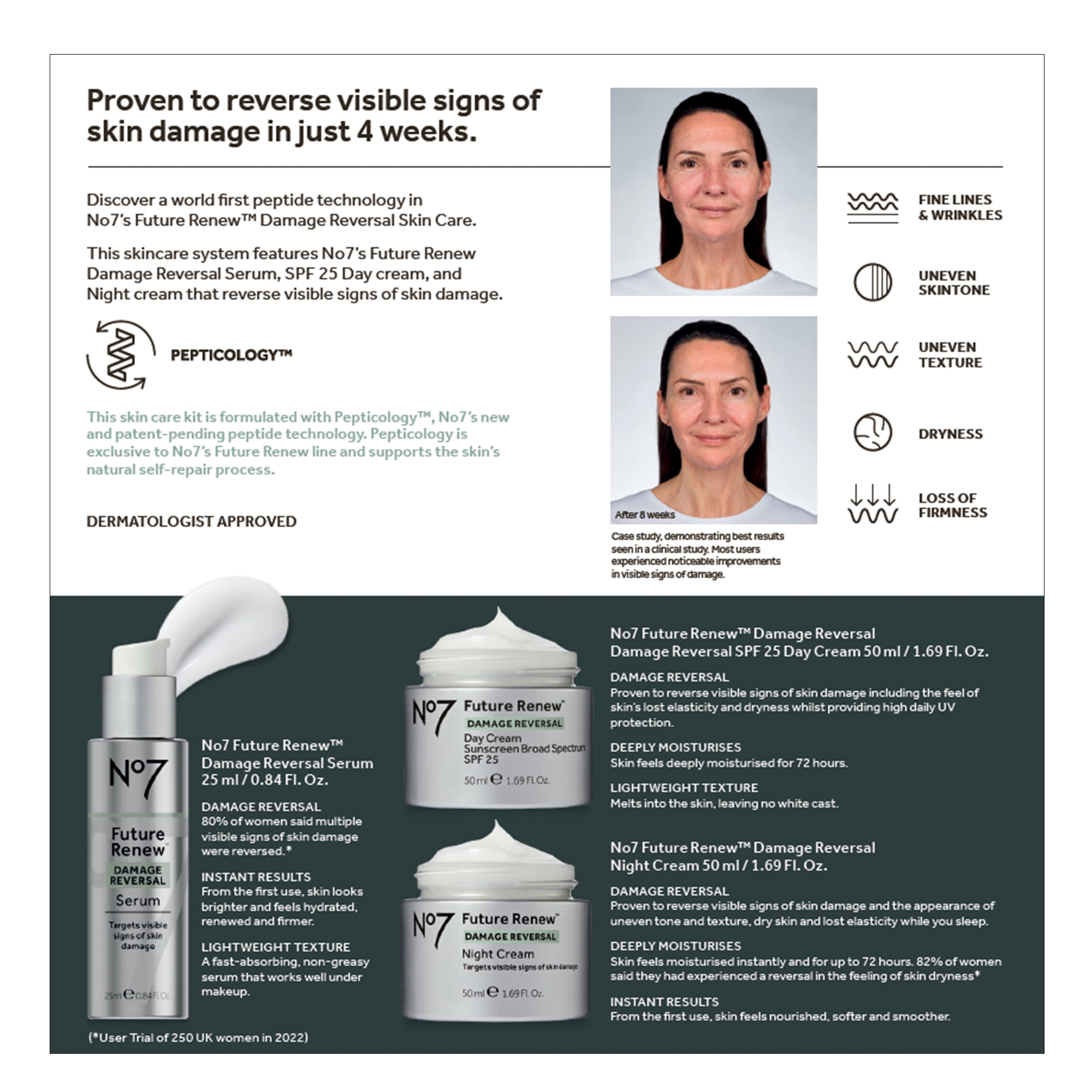 No7 Future Renew Damage Reversal Skincare Set (3 Piece Set) xvy1q