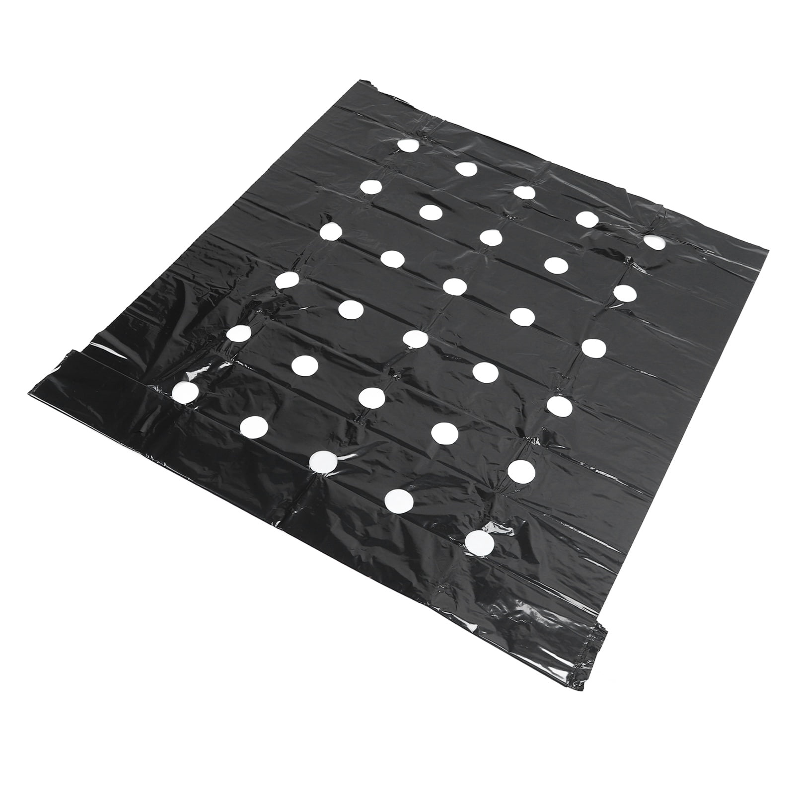 Generic Perforated PE Garden Mulch Film Weed Barrier for Crop Growth (Black, 3.1 ft x 32.8 ft) bkzvt