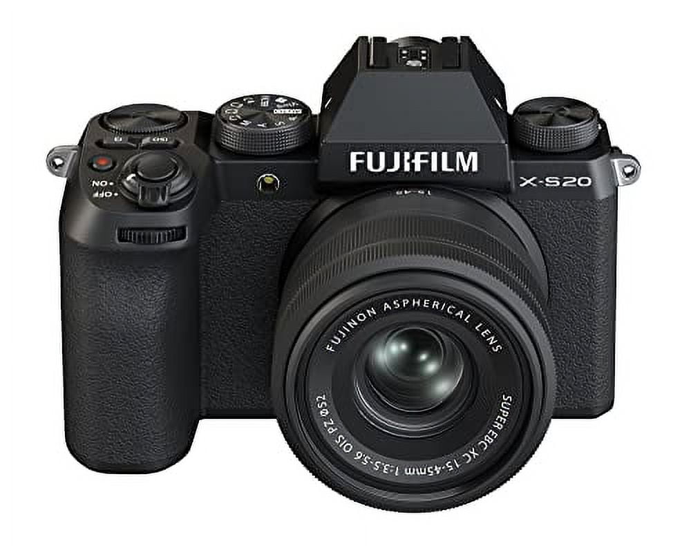 Fujifilm X-S20 Mirrorless Digital Camera with XC 15-45mm F3.5-5.6 OIS PZ Lens (Black, 1.08 lb) 60man
