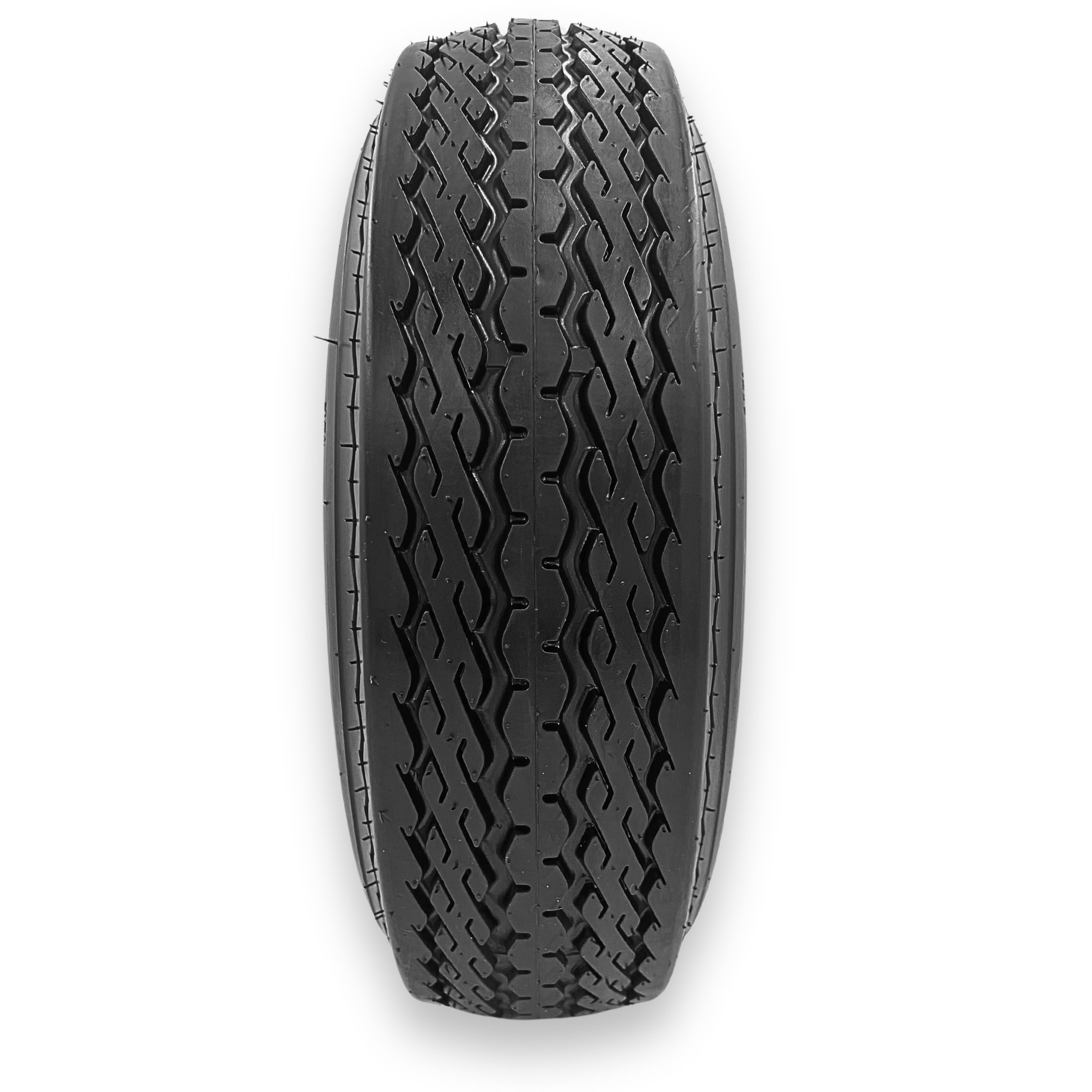 RubberMaster 5.70-8 6 Ply Highway Rib Tire and Wheel Assembly (5 on 4.5 Bolt Pattern, White) ple3w