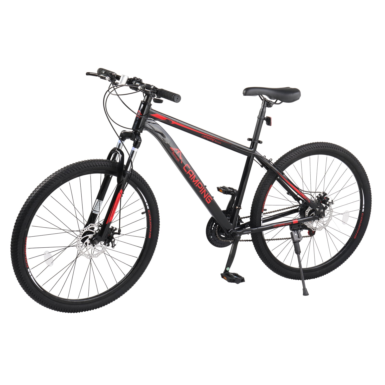 Ktaxon 27.5 in Mountain Bike 21 Speed Adult Bicycle (Black, 27.5 in) guzbo
