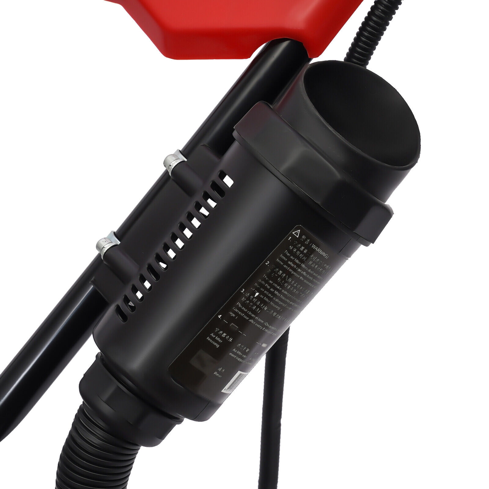 Generic 63cc Gas Powered Tiller Cultivator, Heavy-Duty Garden Soil Rototiller (Red, 13.78 in Width) 847gp