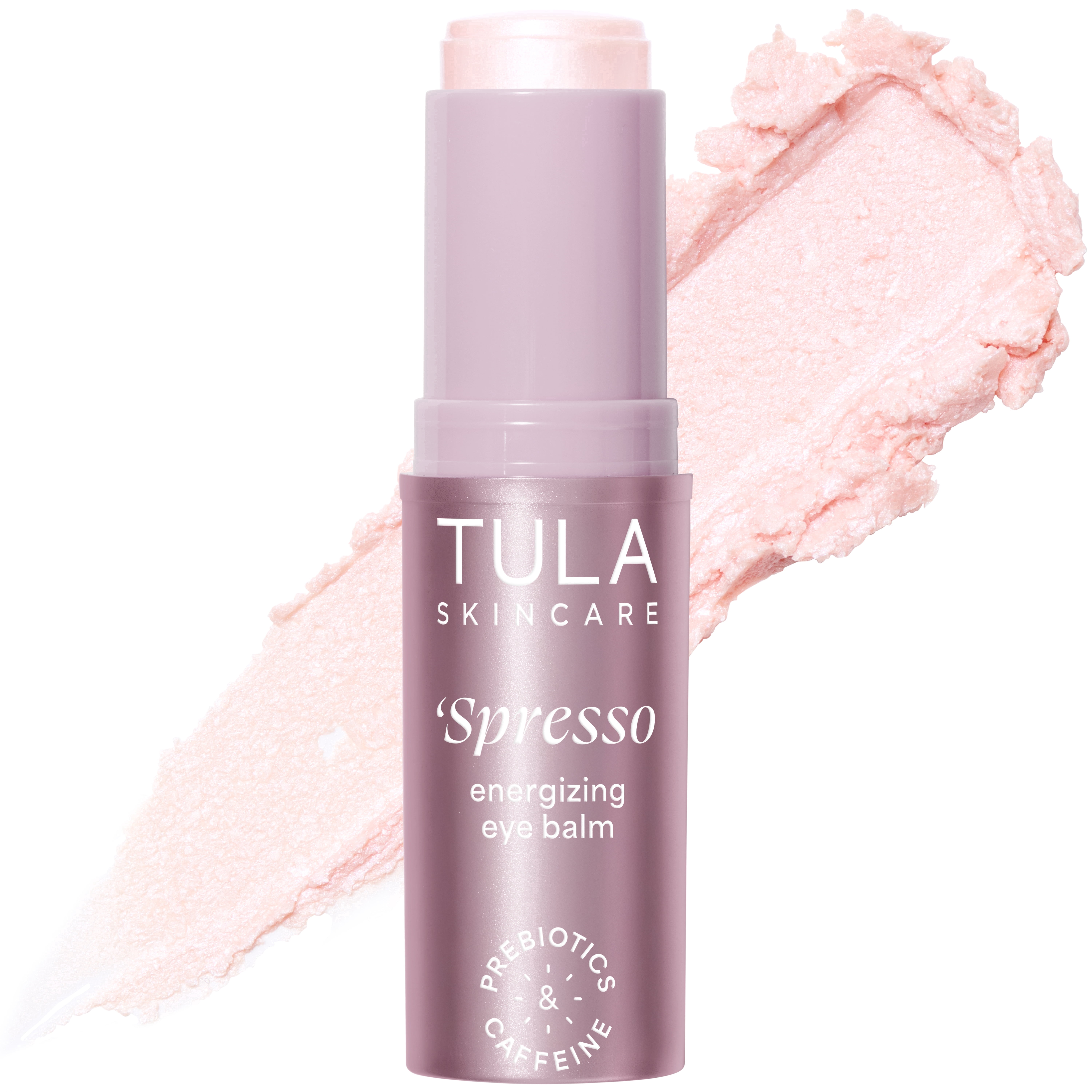 TULA Skin Care Spresso Energizing Eye Balm, Cooling Under Eye Treatment (Pink Rose, 0.35 oz) p6xzu