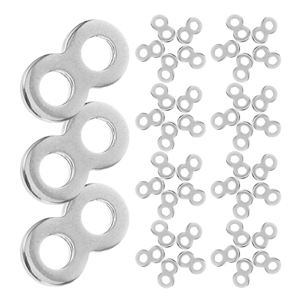 Luxshiny Stainless Steel Tabletop Fasteners with 8-Figure Buckle for Secure Woodworking (100 Pieces) u4oo4