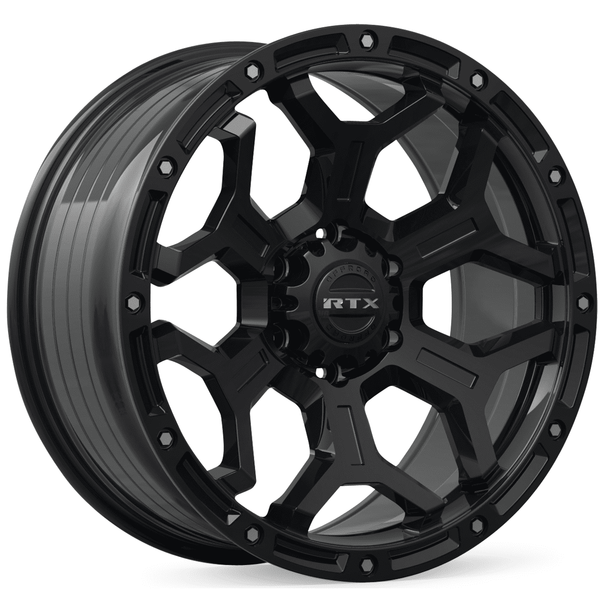 RTX Goliath Off-Road Wheel (Satin Black Milled, 20x9 in, 6x135 Bolt Pattern) d88wp