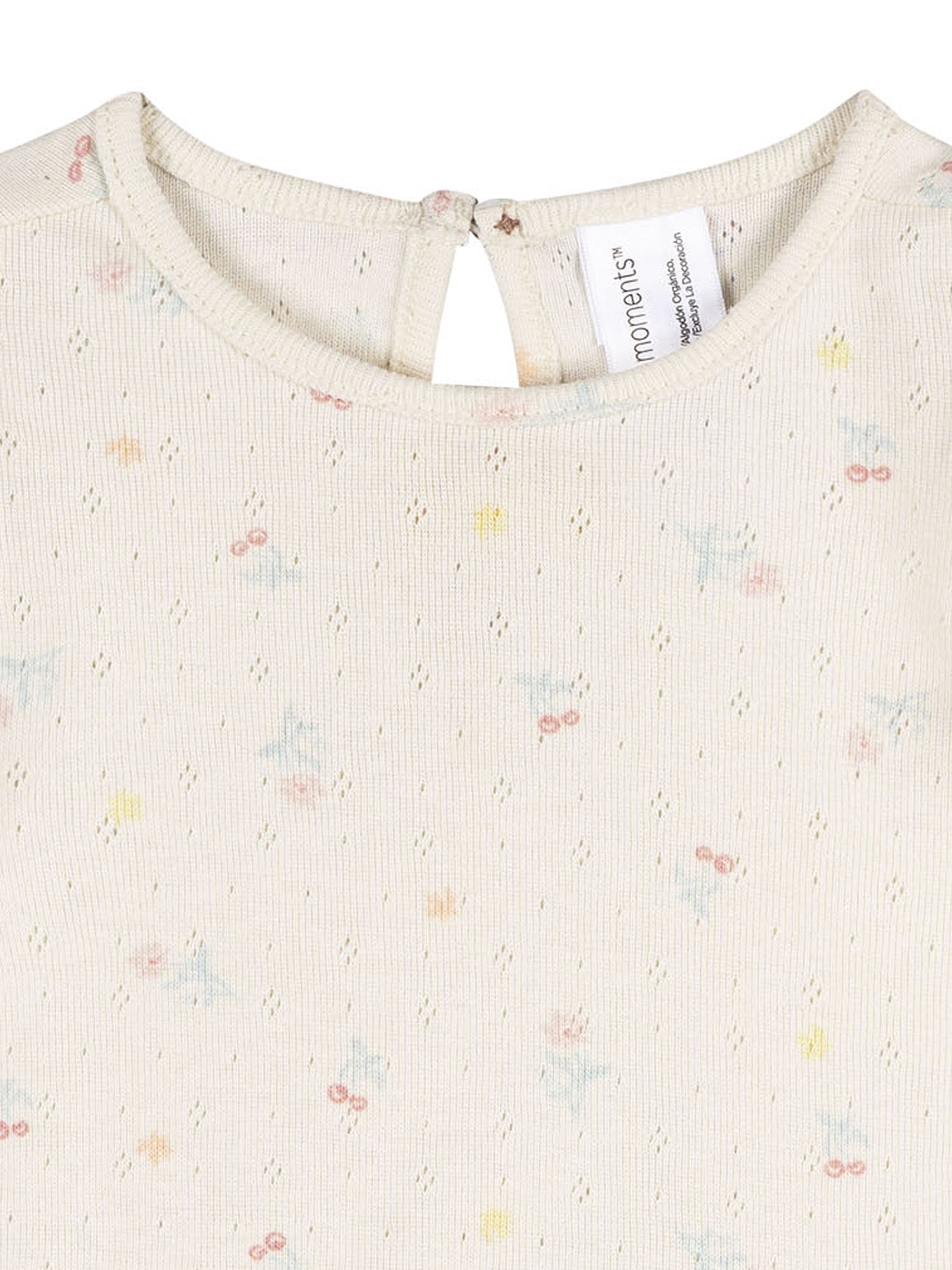 Modern Moments by Gerber Baby Girl Organic Cotton Flutter Sleeve Top (Pink, 0-3 Months) ddv7j