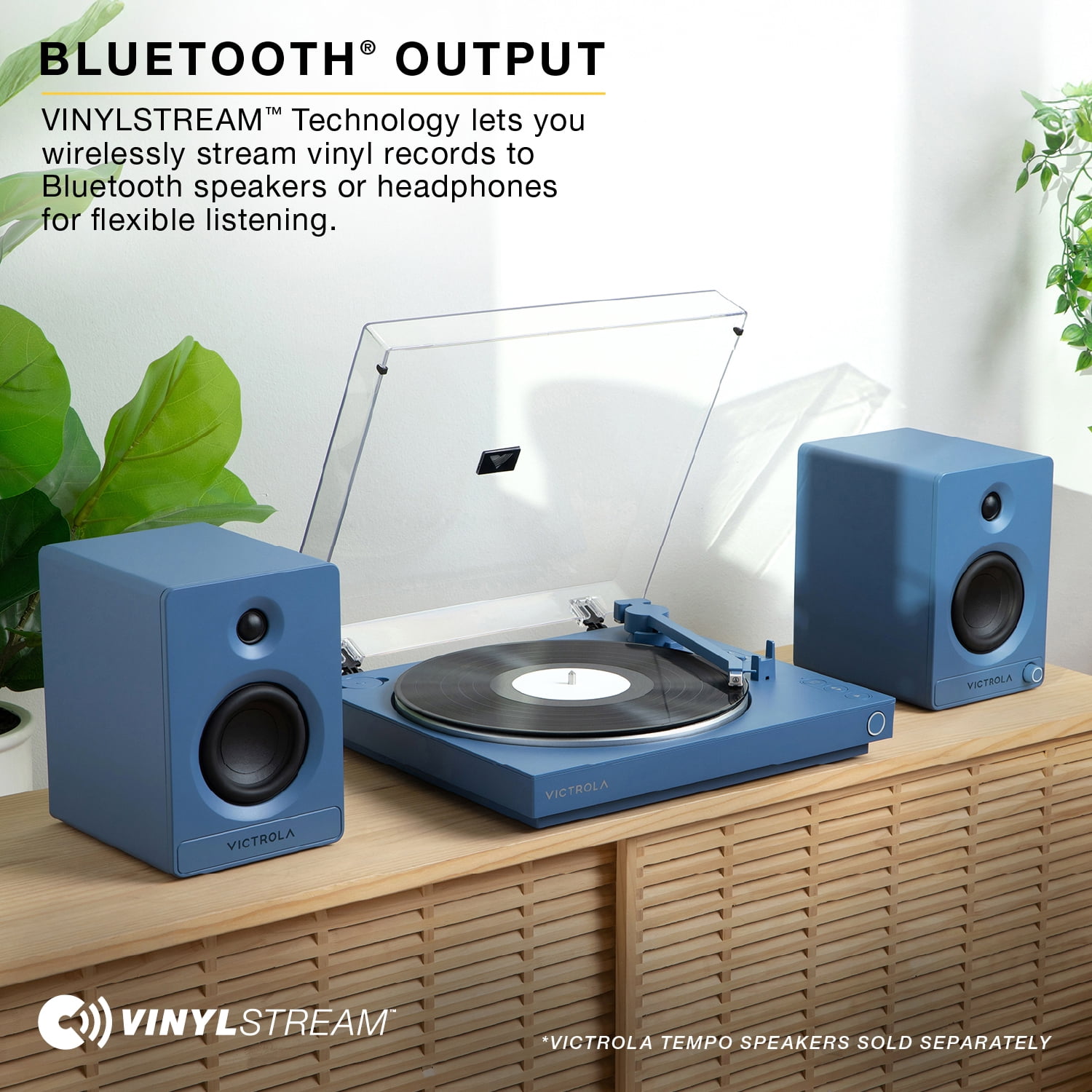 Victrola Automatic Turntable with Bluetooth Streaming and Repeat Function (Green) rj9y3