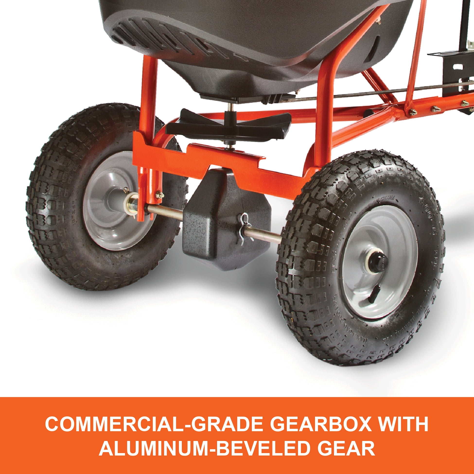Agri-Fab Tow-Behind Broadcast Lawn Spreader with Direct-Rod Control (Black, 130 lb) 99j0n