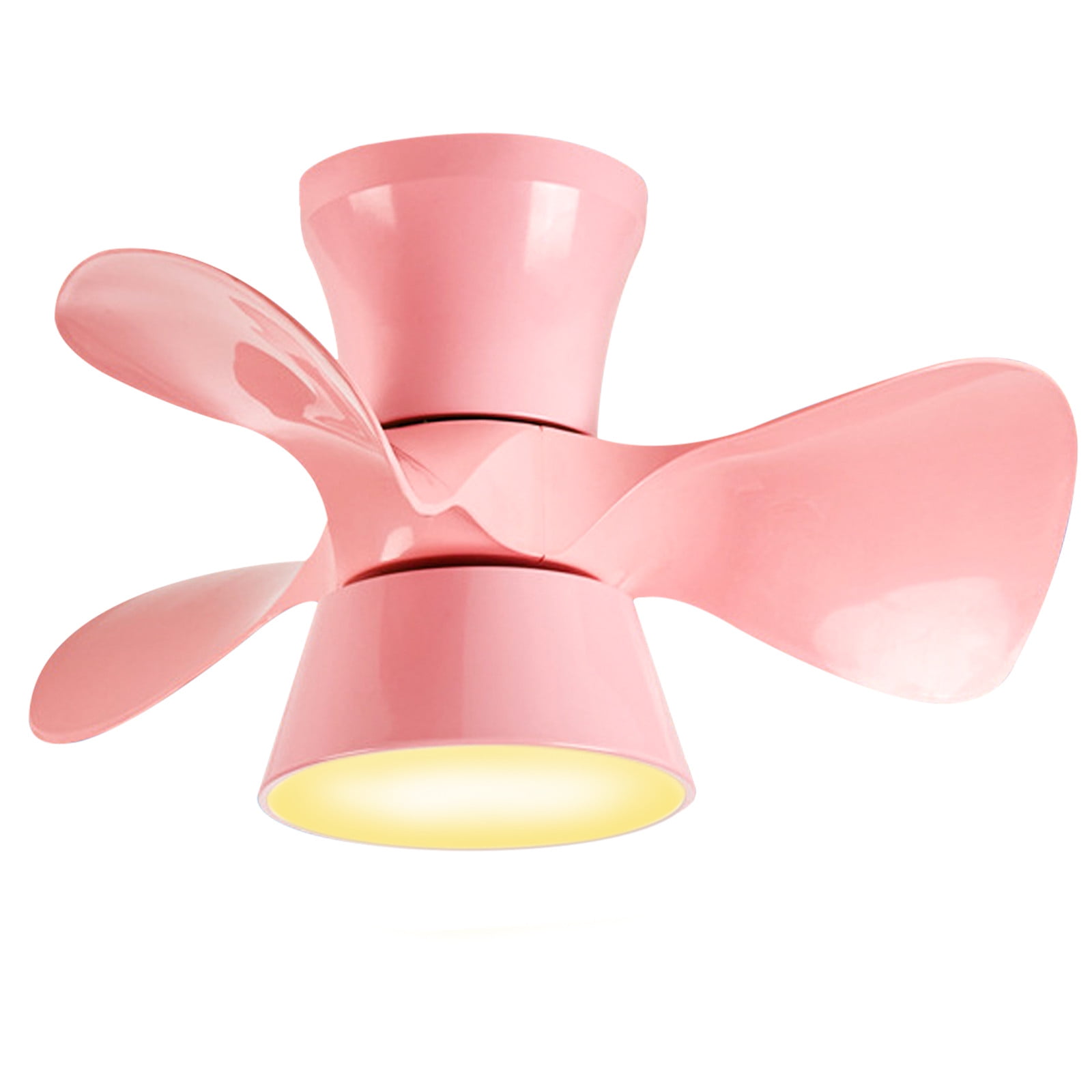 Xaoshaoyi Modern LED Ceiling Fan with Dimmable Light and Remote Control (Pink, 20 in) 3tlzg