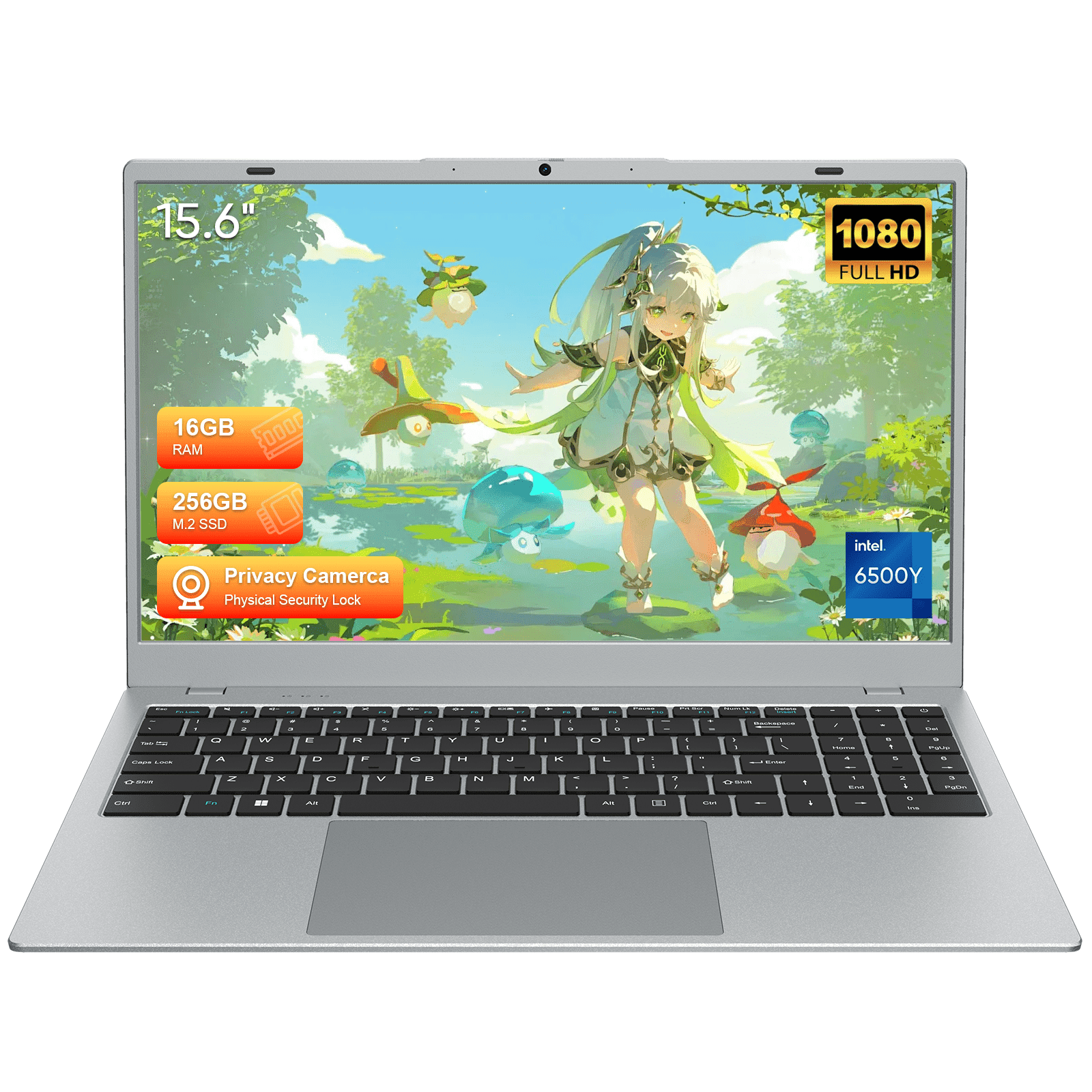 Coolby 15.6-inch Full HD Laptop (Silver, 16GB RAM, 256GB SSD, Windows 11 Pro) rze8o