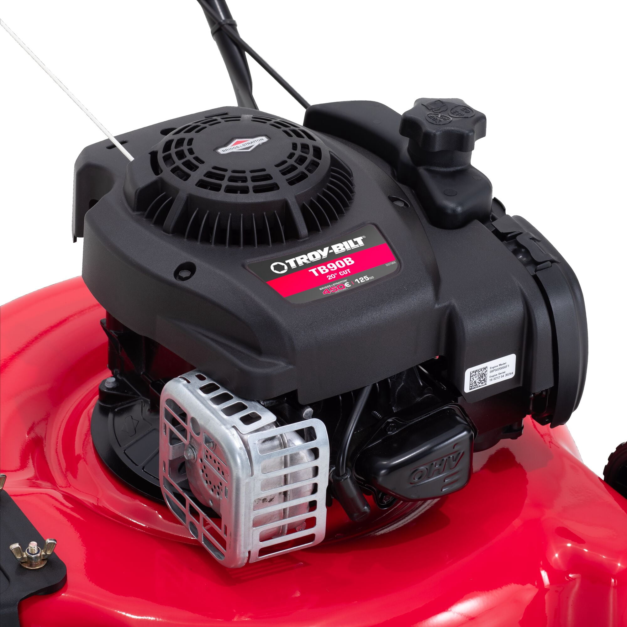 Troy-Bilt 125cc 20-in Gas Walk-Behind Push Mower (TB90B, 20-in) c4aw4