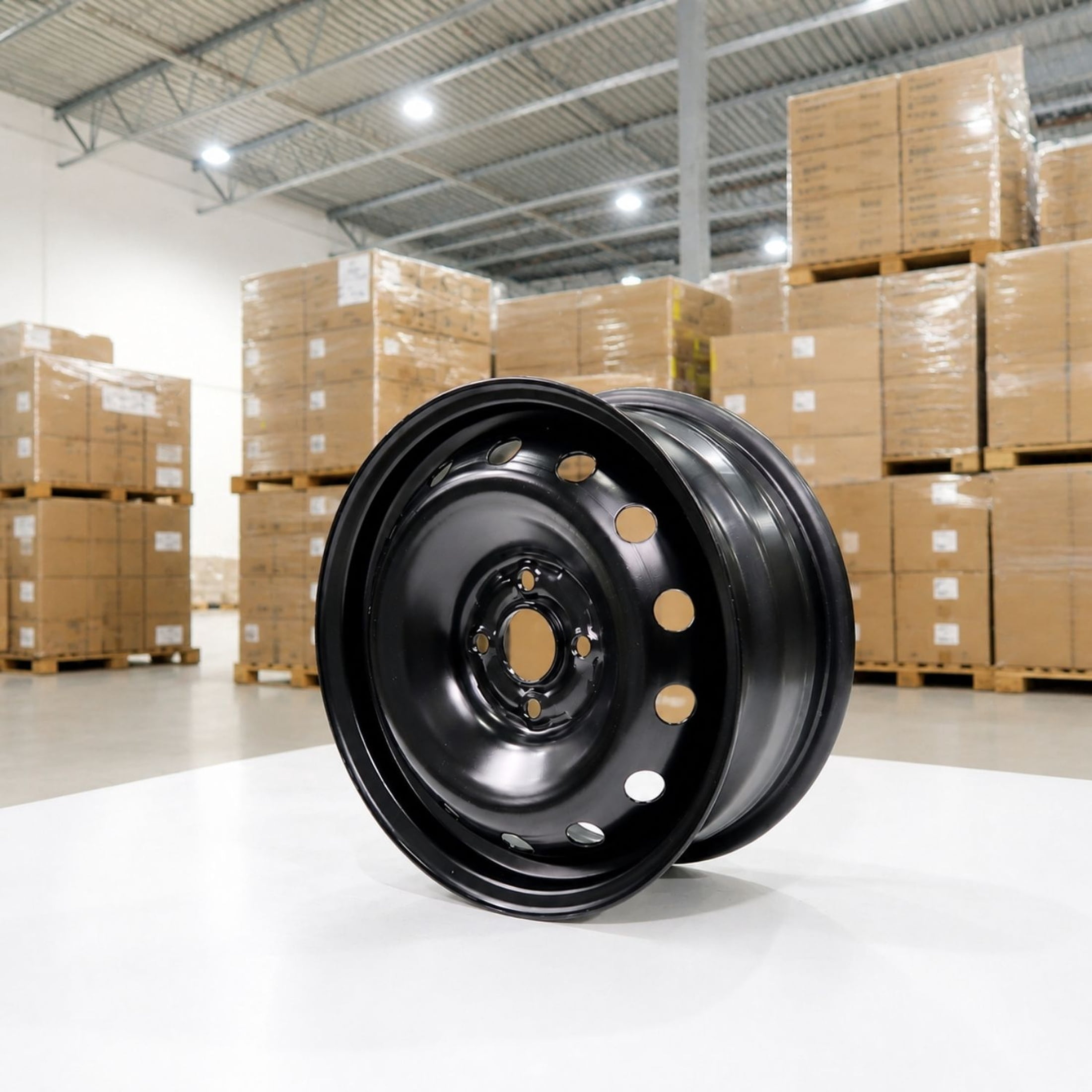 NextSet Wheels Steel Wheel Rim (Black, 15 in) cluh9