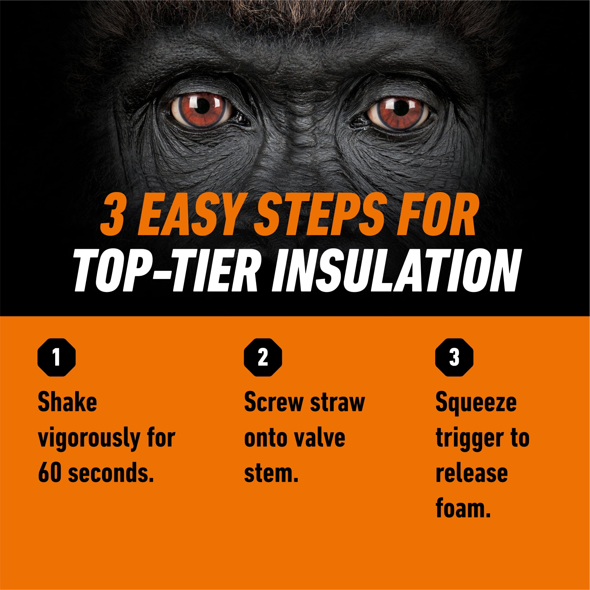Gorilla Multipurpose Insulating Foam Sealant (Gray, 12 oz) tfldr