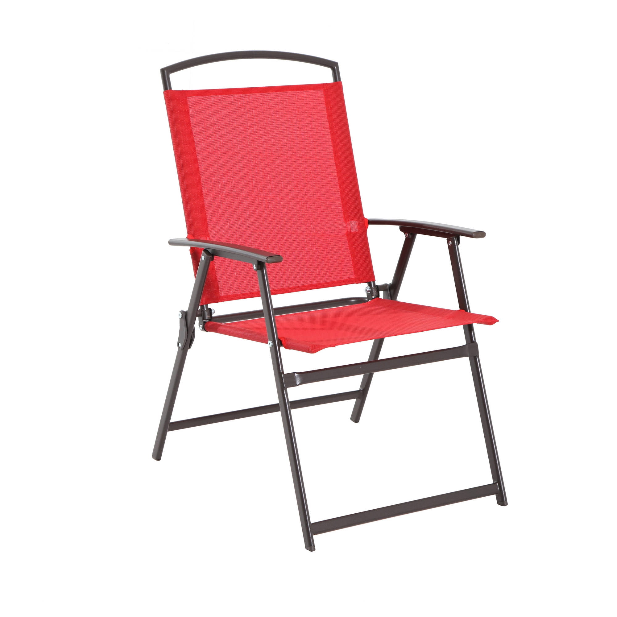 Mainstays Albany Lane 6-Piece Outdoor Patio Dining Set with Umbrella (Red, 6-Piece Set) jvyro