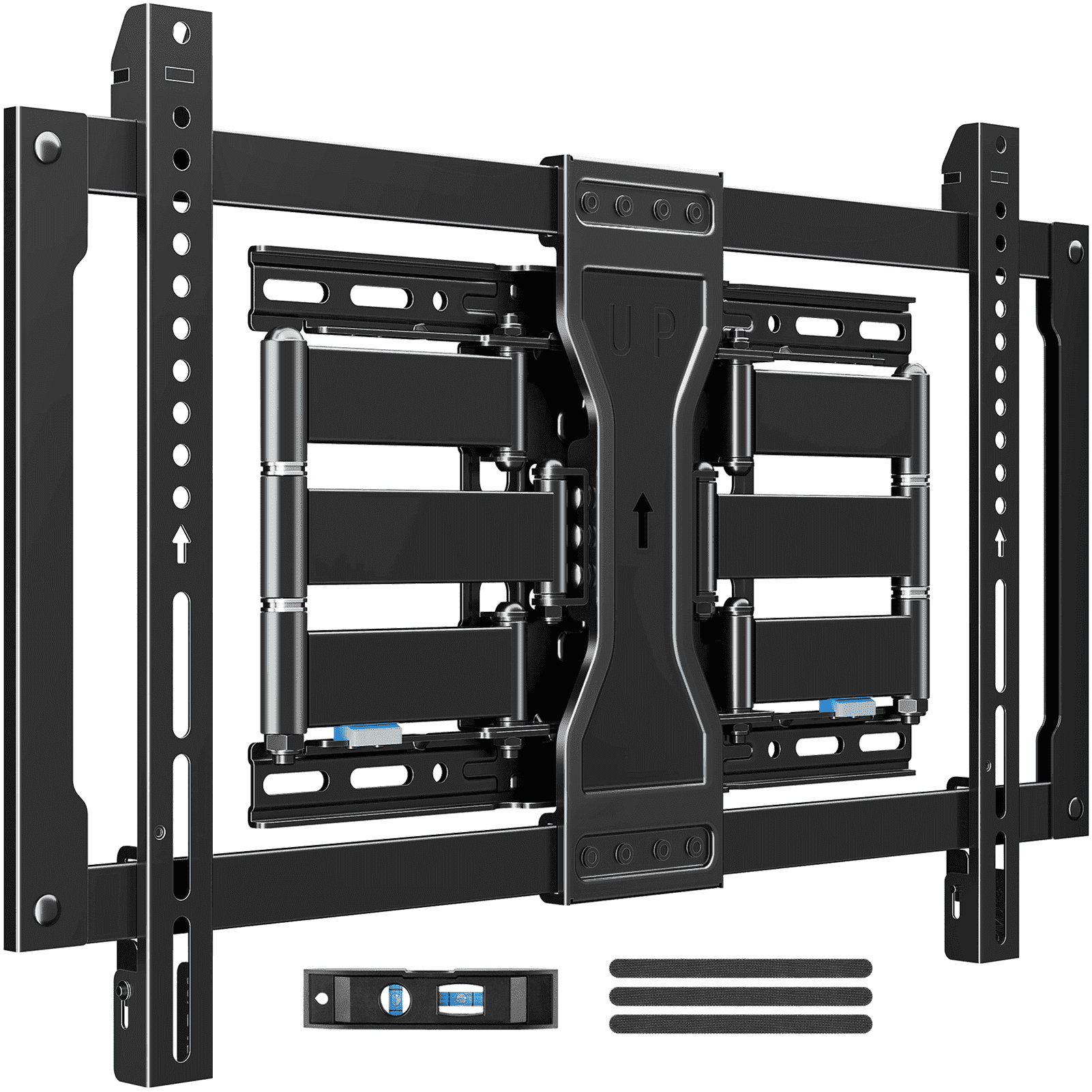 Mount Pro Heavy Duty Full Motion TV Wall Mount for 37-90 Inch Screens (Black, 132 lb) bbvuc