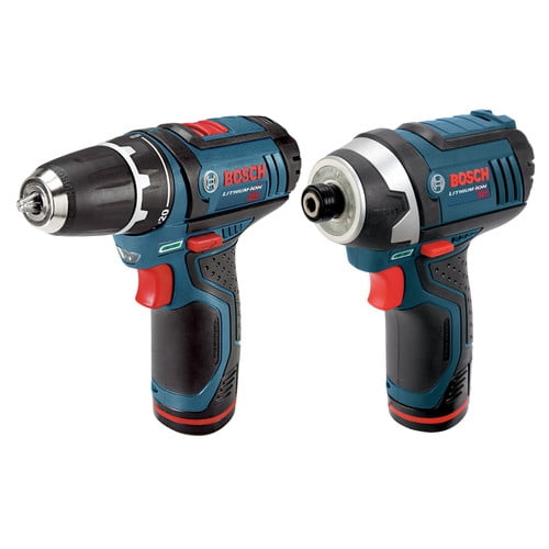 Bosch CLPK22-120 12-Volt Max 2-Tool Cordless Power Drill and Impact Driver Combo Kit (Blue, 2-Piece Set) hdcf2 - Image 2