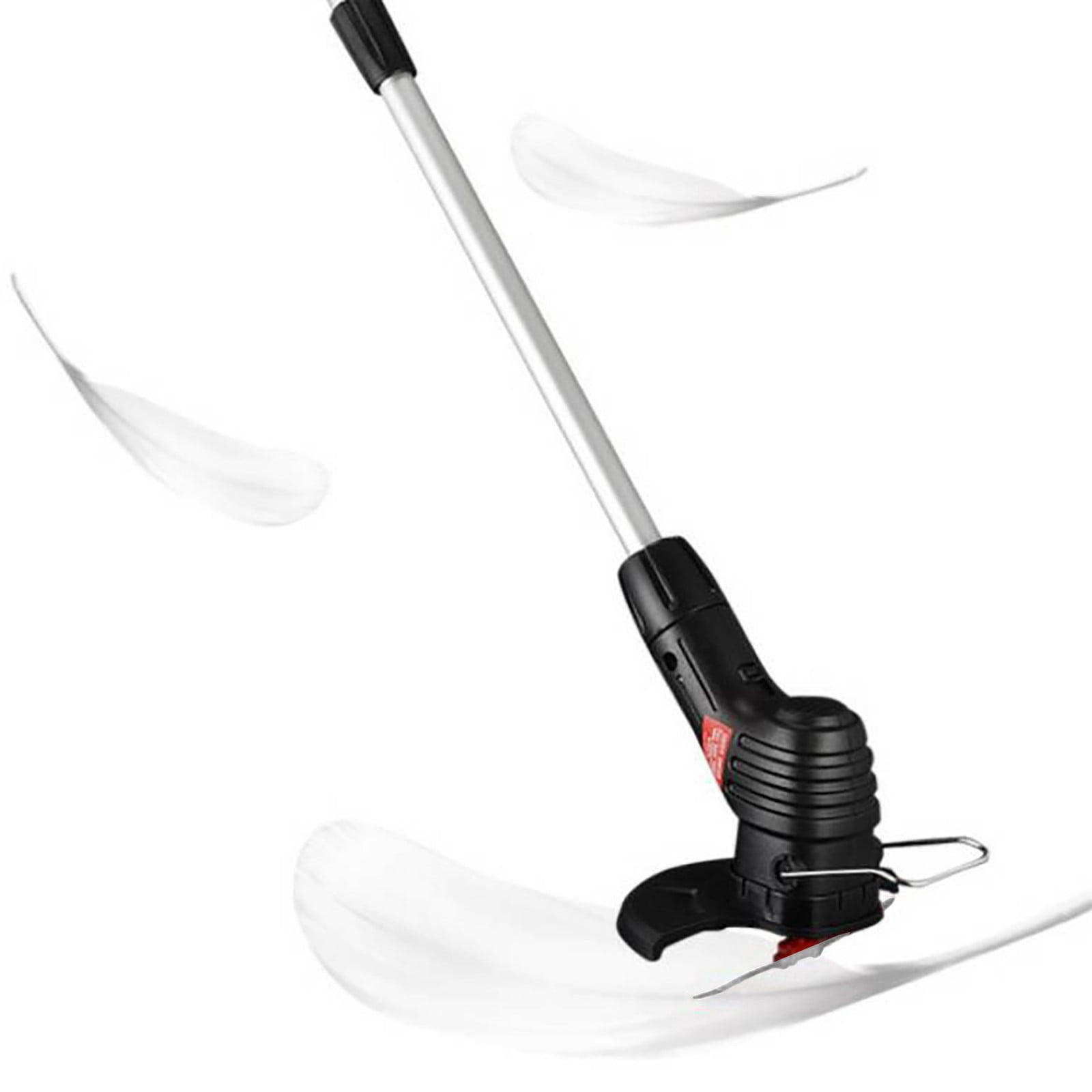 LINMOUA Cordless String Trimmer and Edger, 2-in-1 Electric Lawn Weed Eater with Telescopic Shaft (Black, 8 in) 8ghm0