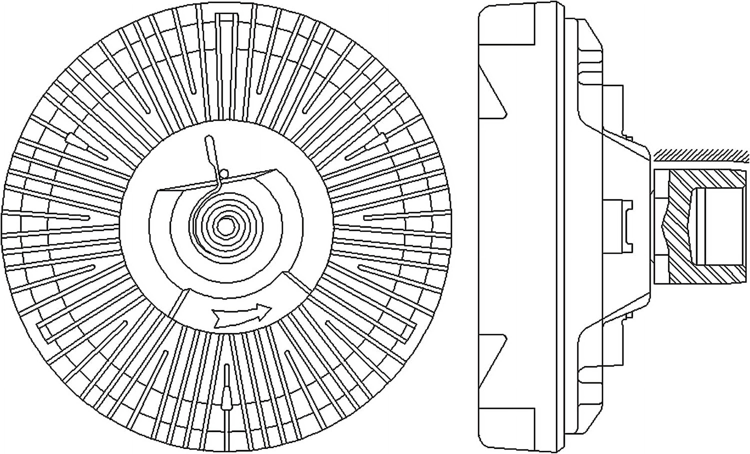 GM Genuine Parts 15-4694 Engine Cooling Fan Clutch (Silver, 1 Unit) wag2x