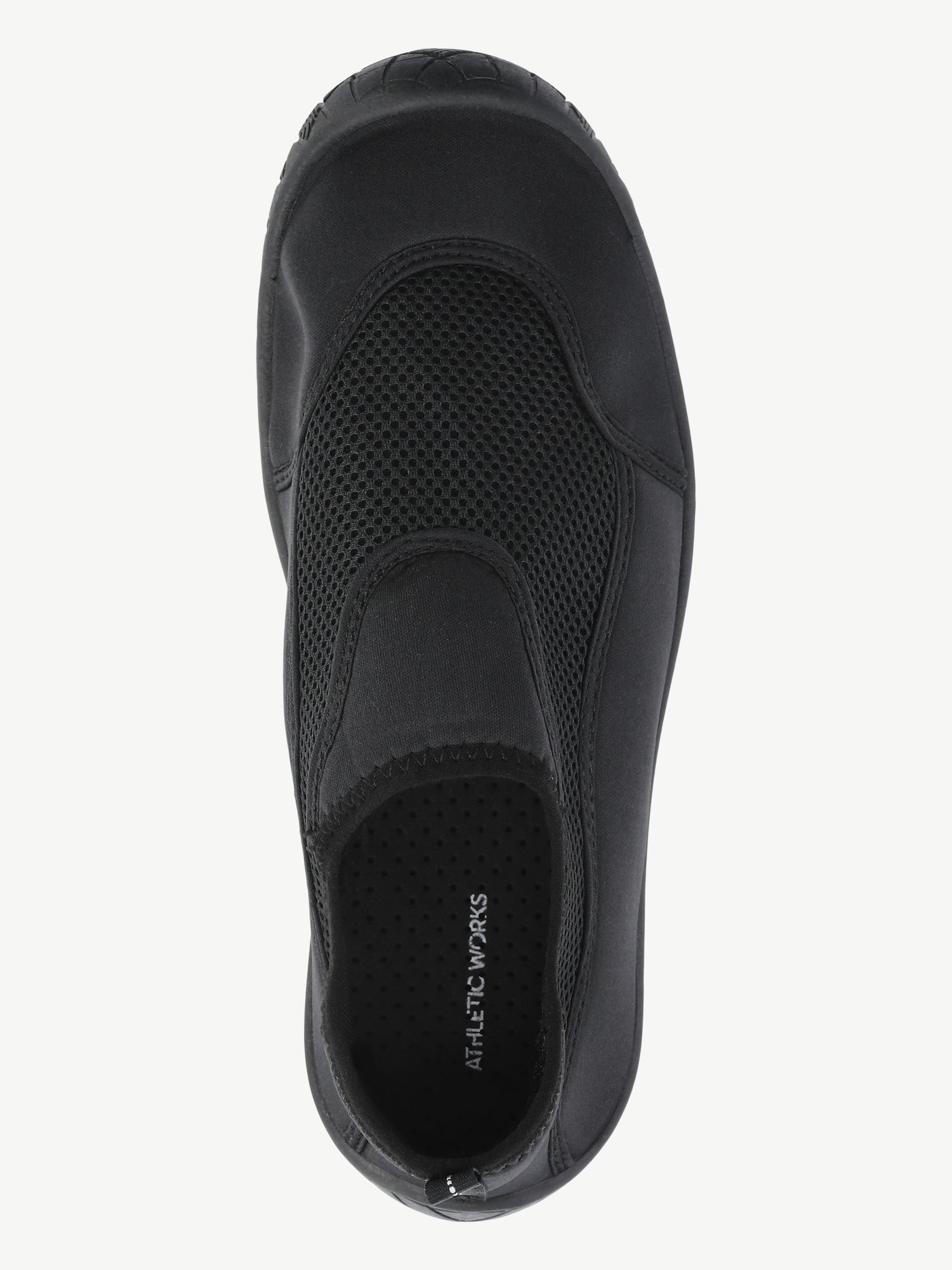 Athletic Works Women's Water Shoes, Quick-Dry Mesh Slip-On (Black, 8 US) miucg