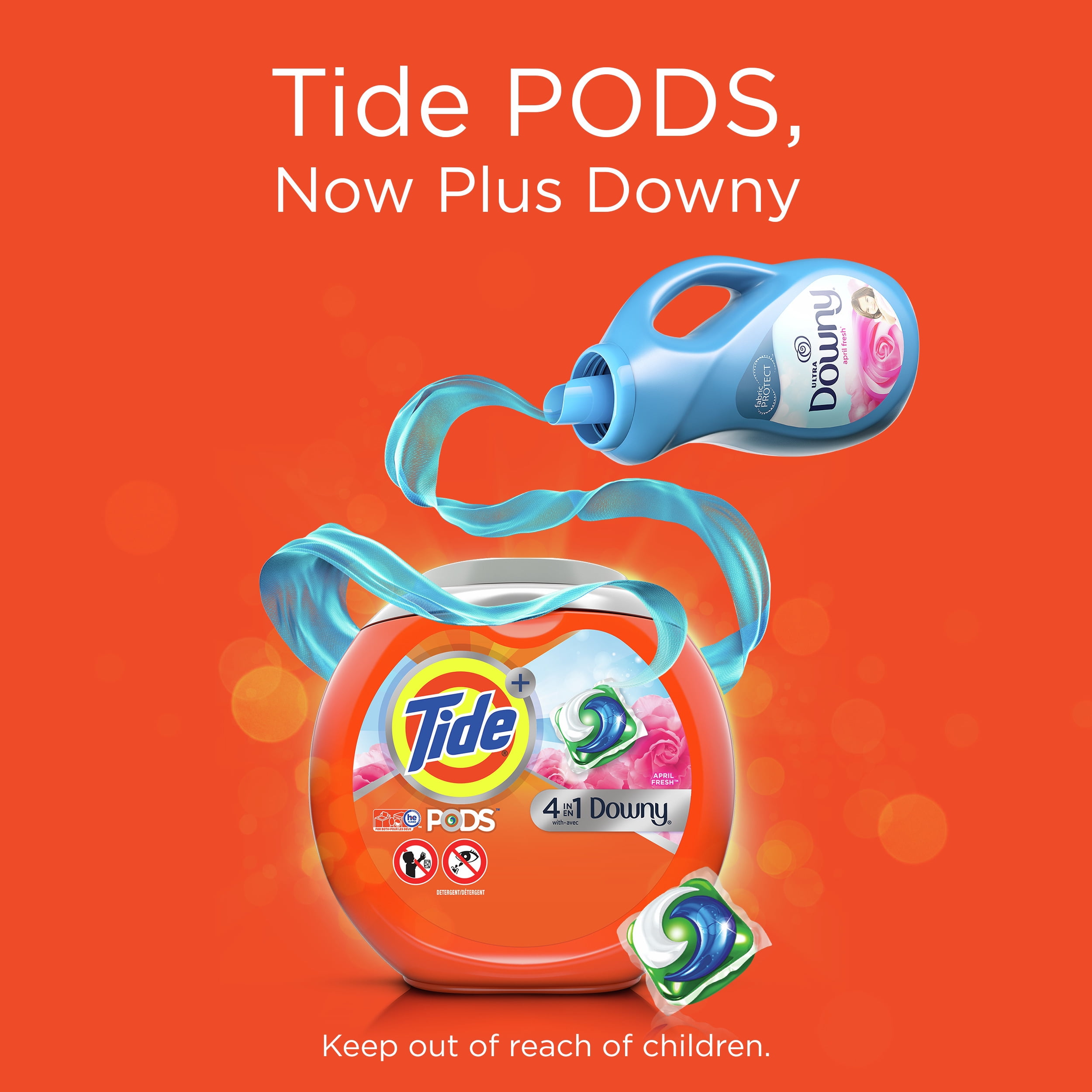 Tide Pods with Downy 4-in-1 Laundry Detergent Pacs (43 Count) 1j7f3