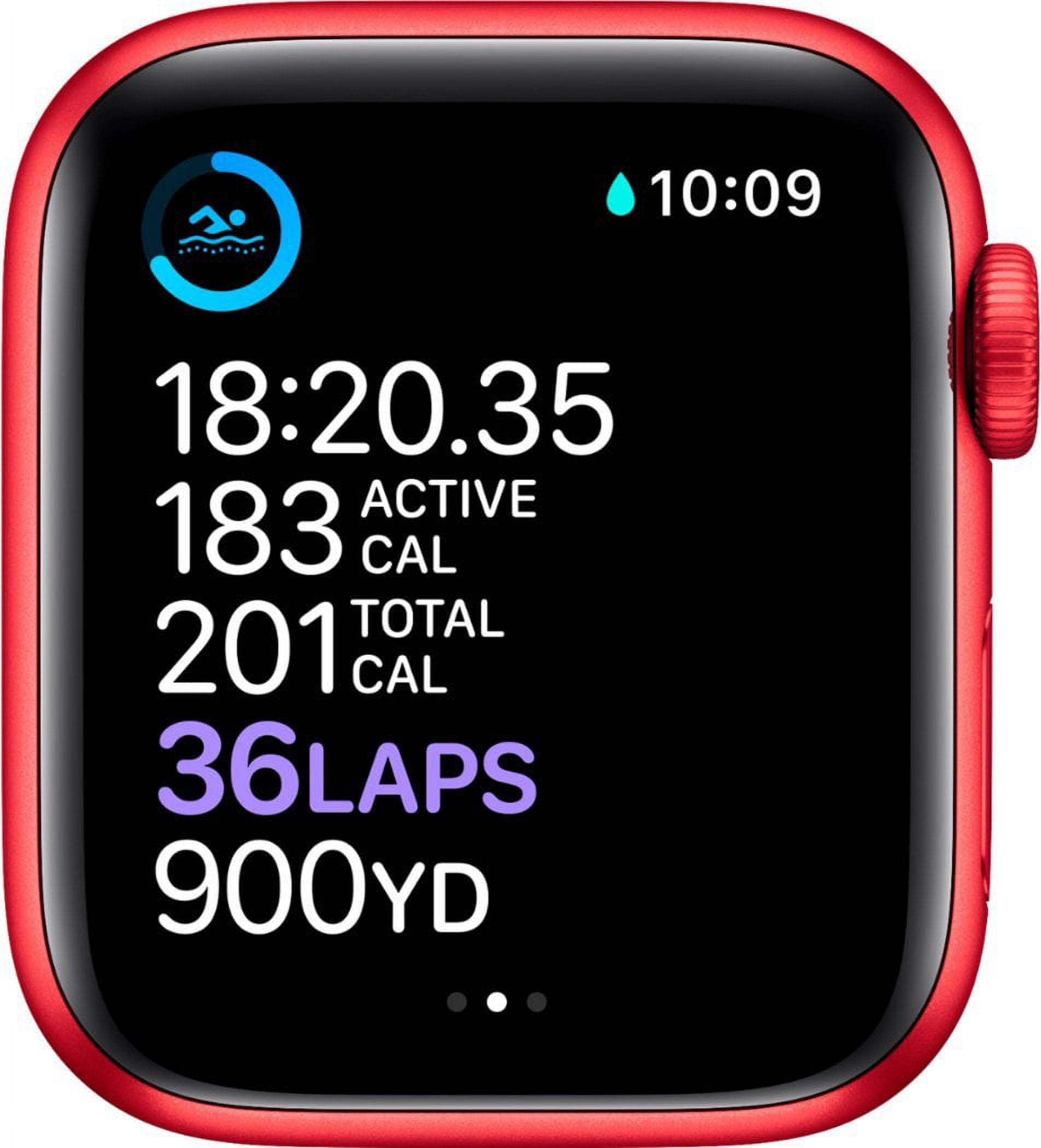 Apple Watch Series 6 Smartwatch (PRODUCT)RED Aluminum Case with Sport Band (40mm) kzg4d