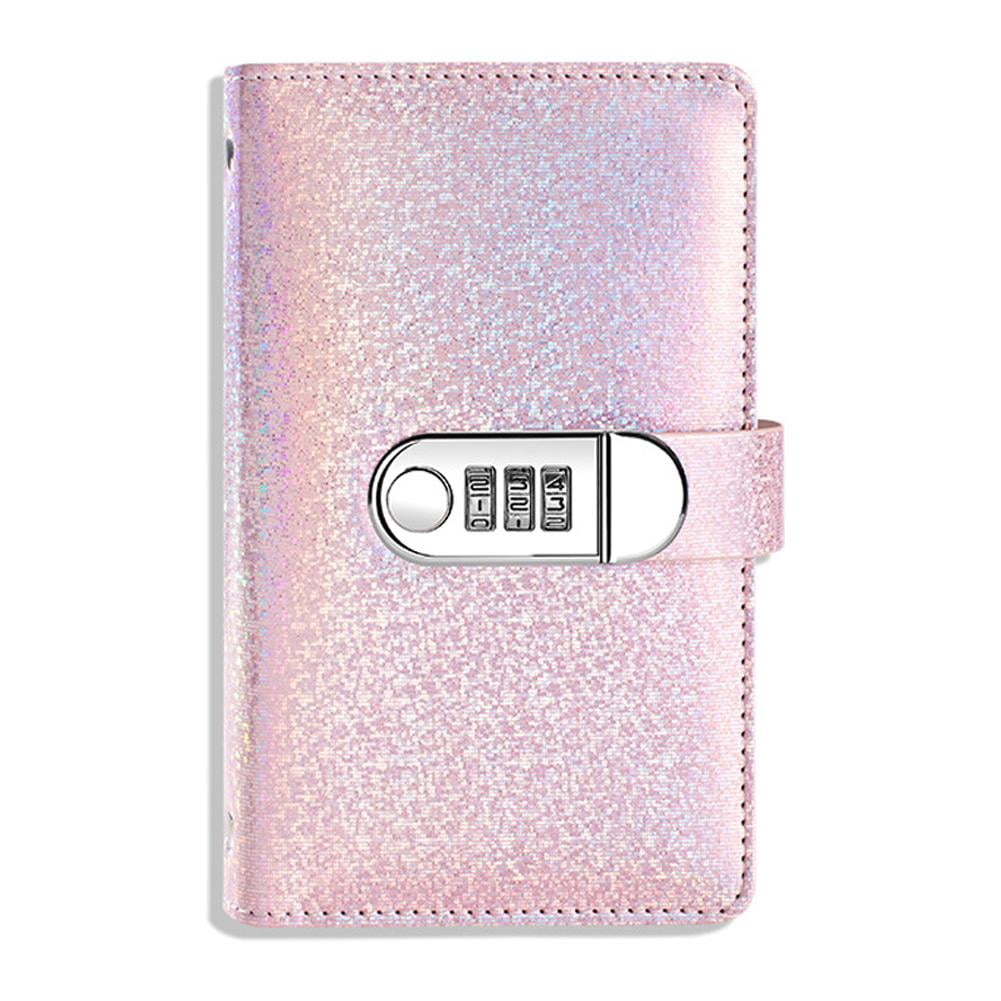 QENASHAING Combination Lock Cash Deposit Book, PU Leather Savings Organizer with 50 Page Cash Envelope System (Pink, 50 Pages) ra4fr
