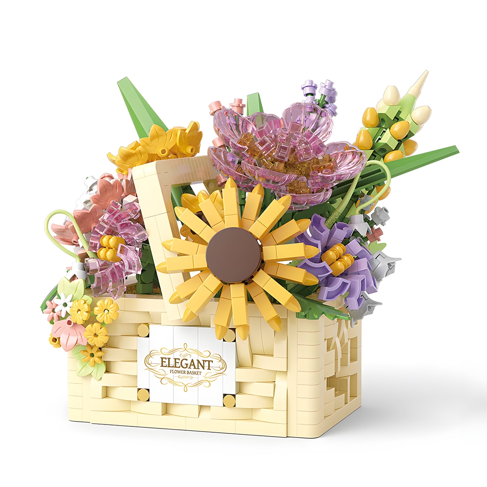 SYRINX Flower Mini Building Block Set for Creative Construction (Multi Color, 1 Set) tohpo