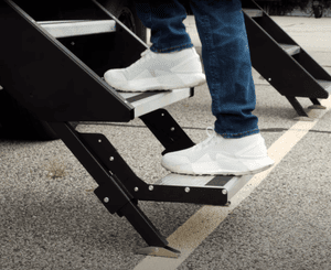 MORryde StepAbove Add-A-Step Plate for RV Entry Steps (Silver, 23.5 in x 7 in) wu38c