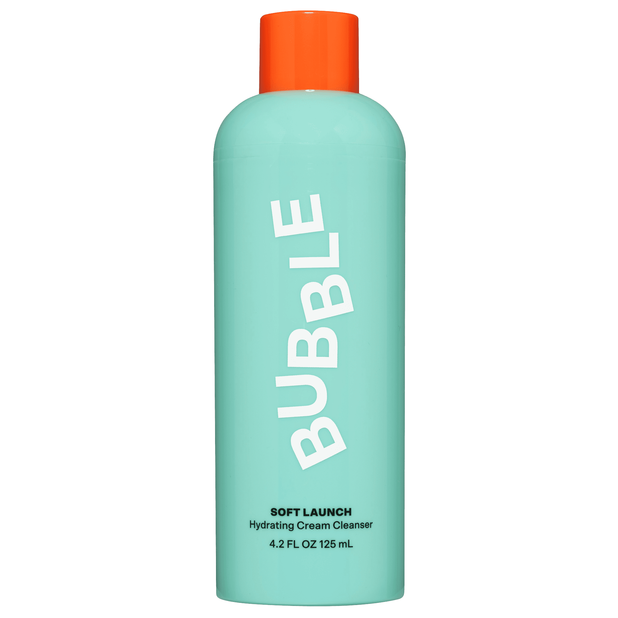 Bubble Skincare Soft Launch Cream Cleanser, Hydrating Face Wash for All Skin Types (4.2 fl oz) mdr3y