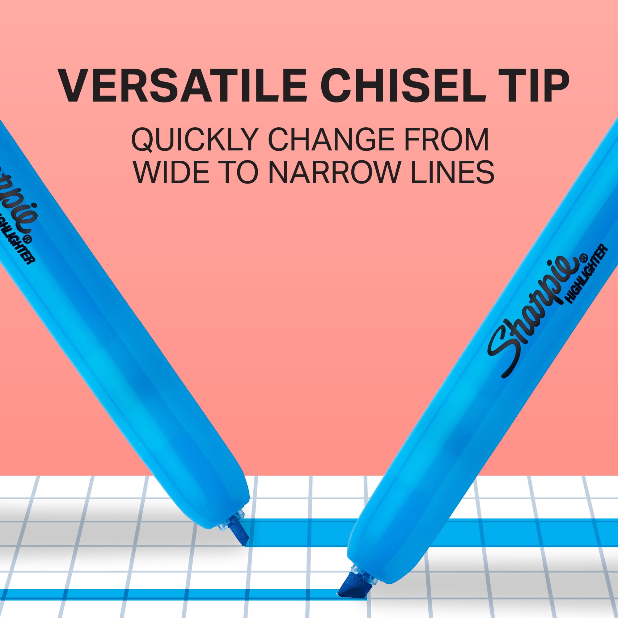 Sharpie Retractable Highlighters, Chisel Tip, Smear-Resistant Ink (Assorted Colors, 8 Count) hb4n9