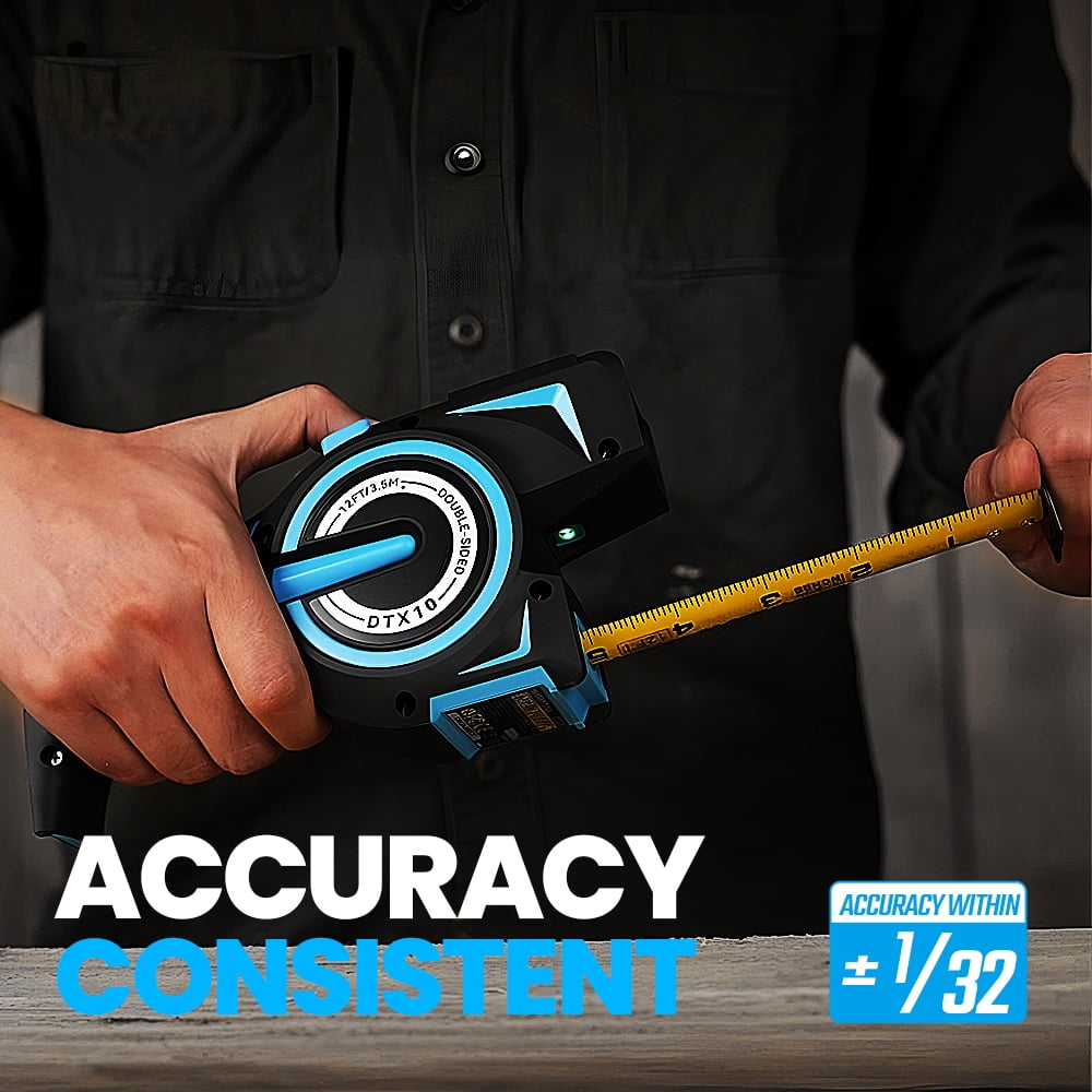 Mileseey DTX10 3-in-1 Digital Laser Tape Measure with Auto-Lock (Blue, 330 ft) ltyi6