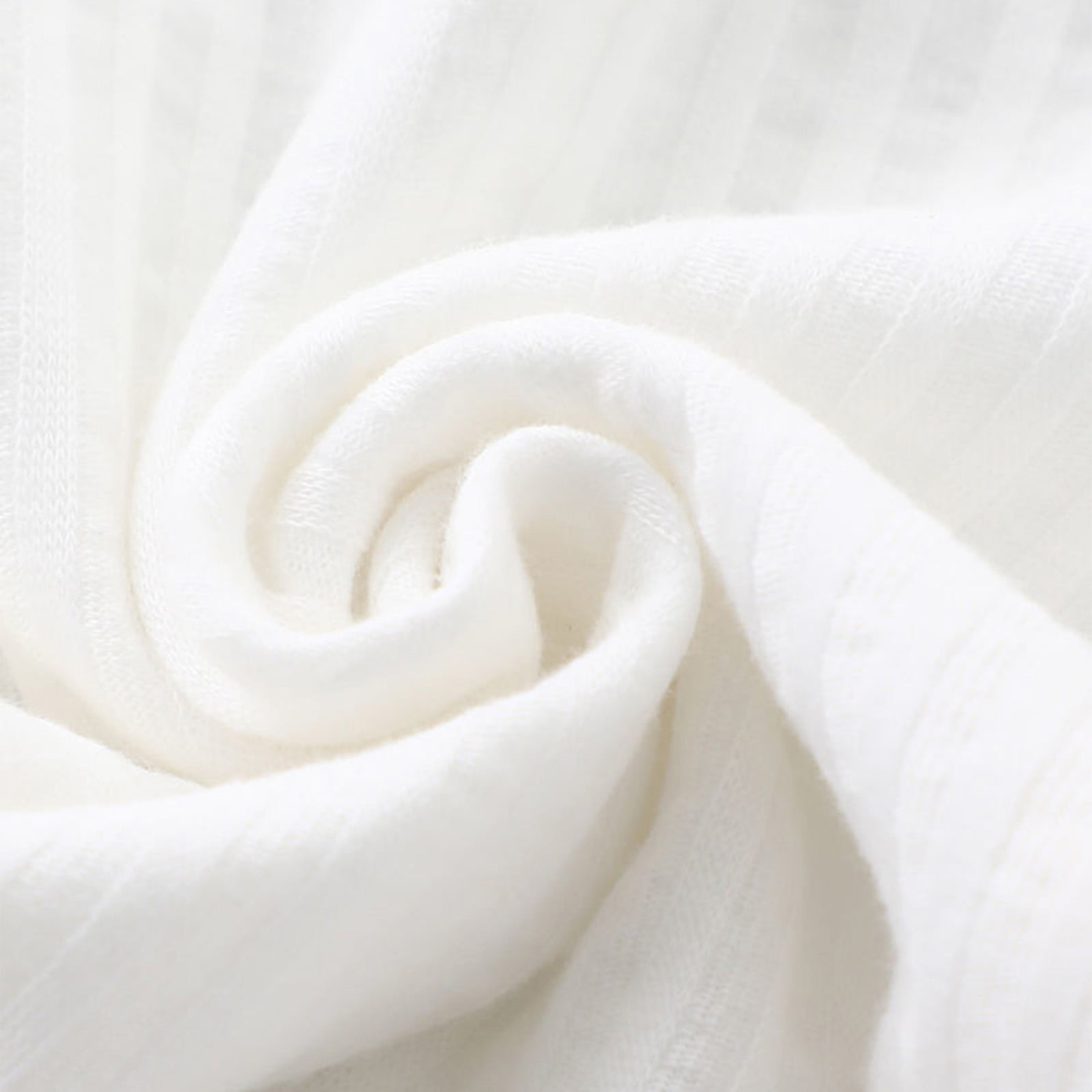 Busydd Unisex Baby Ribbed Cotton Romper Long Sleeve Infant Jumpsuit (White, 0-16 Months) zeng4