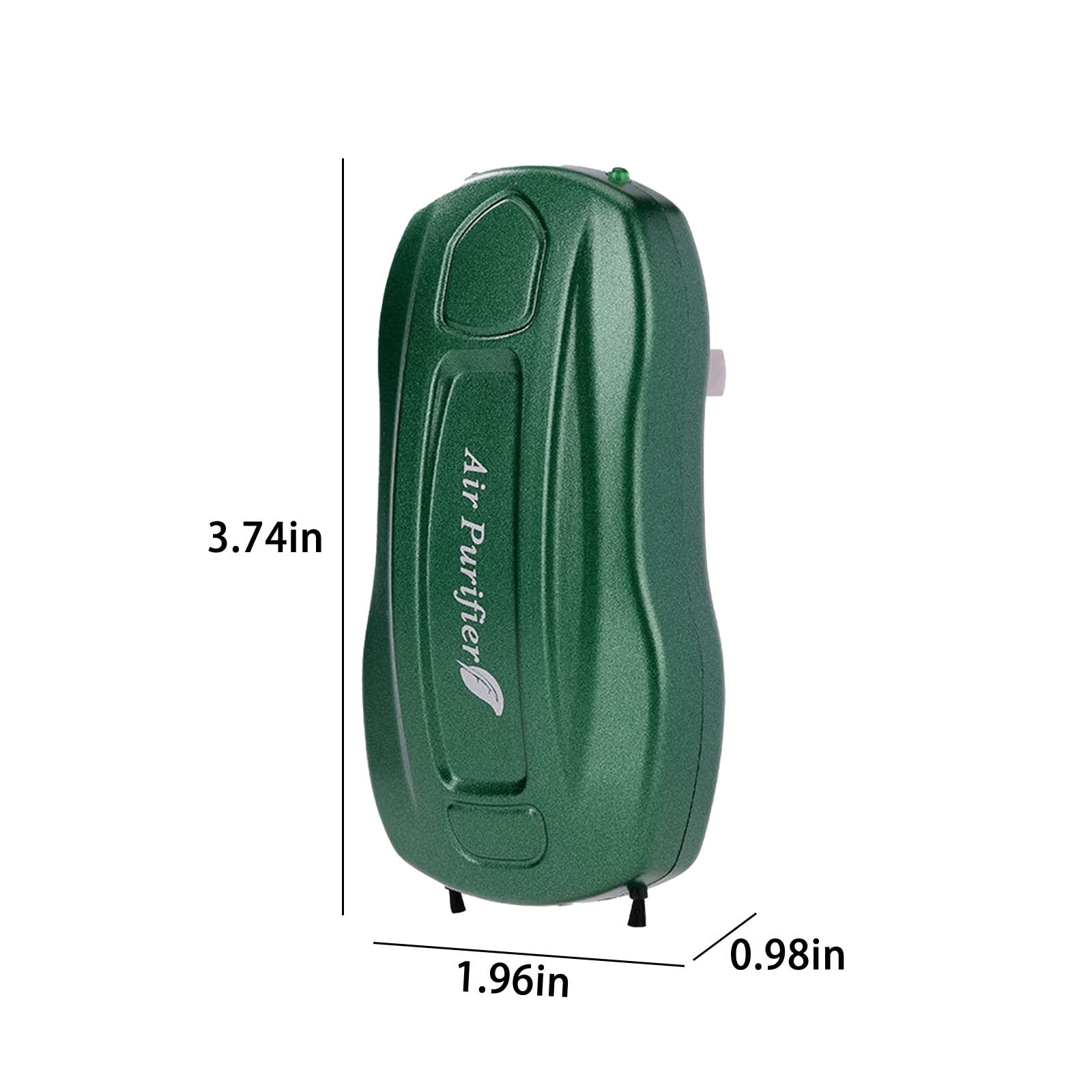Dianli Mini Plug-In Negative Ion Air Purifier, Portable High Concentration Ionizer for Home and Office (Green, 3.74x1.57x0.98 in) q6w1u - Image 3