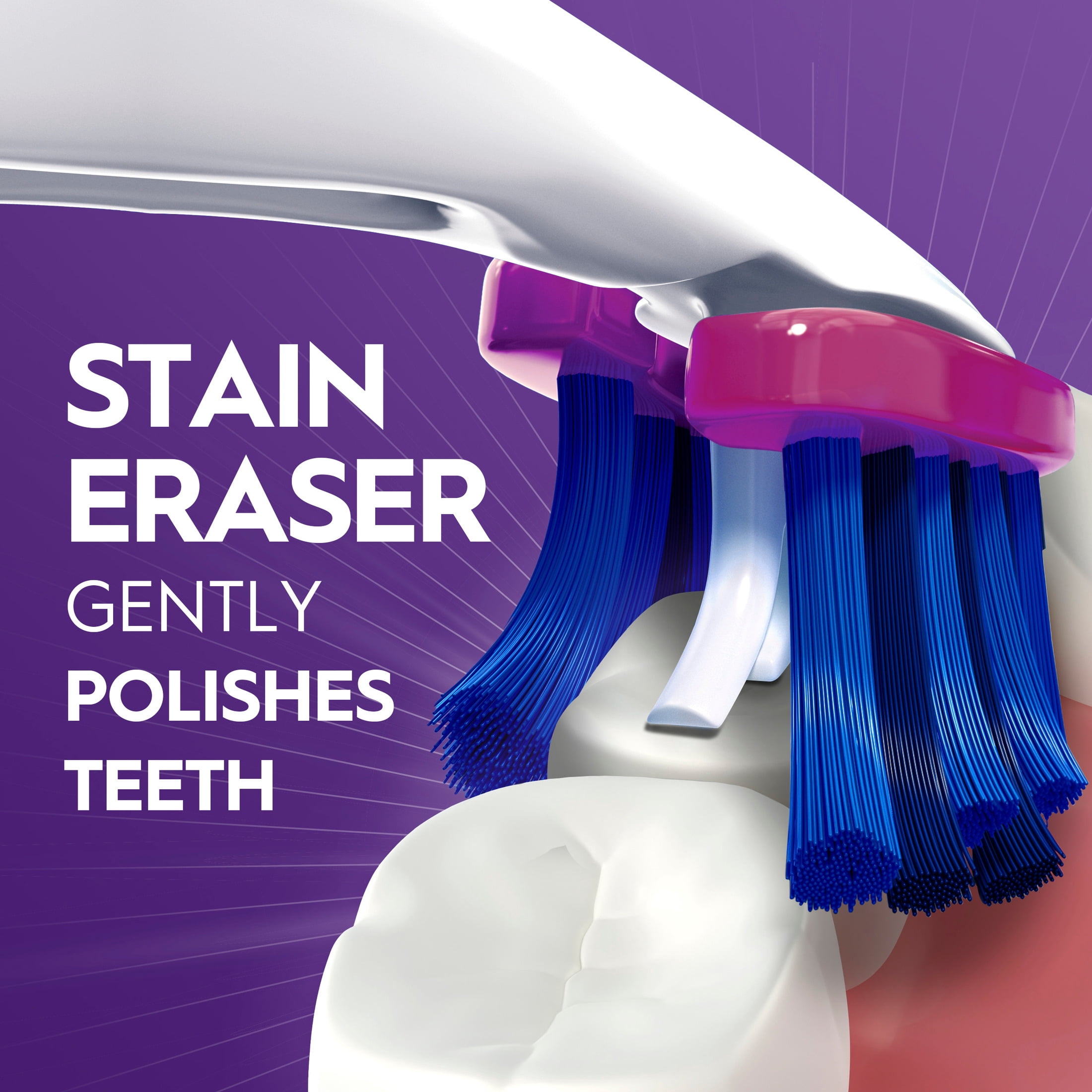 Oral-B Pro-Whitening Manual Toothbrush with Stain Eraser (Medium, 4 Count) 4jv99