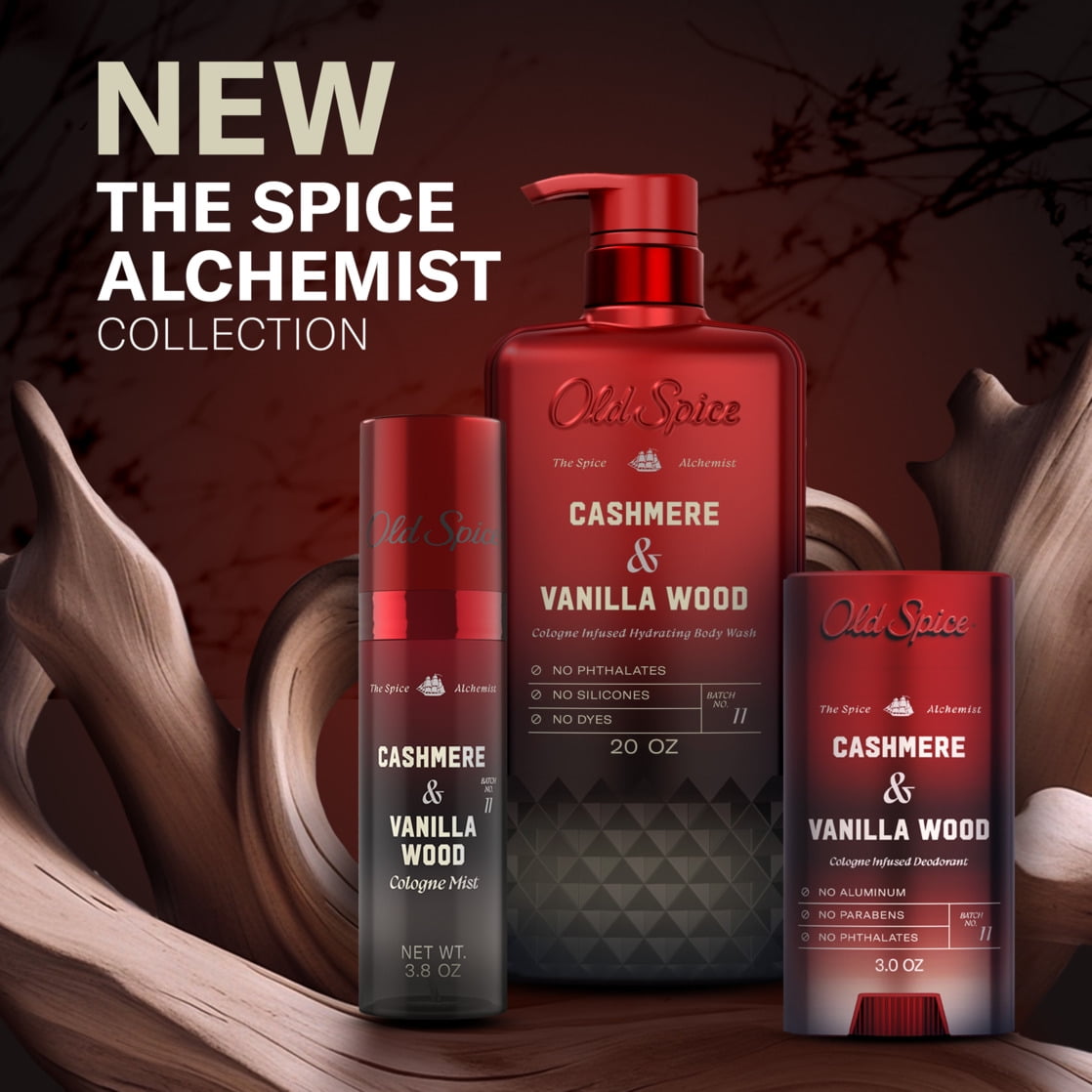 Old Spice Men's Deodorant Spice Alchemist Collection, Cashmere & Vanilla Wood (3 oz) 0hjl7