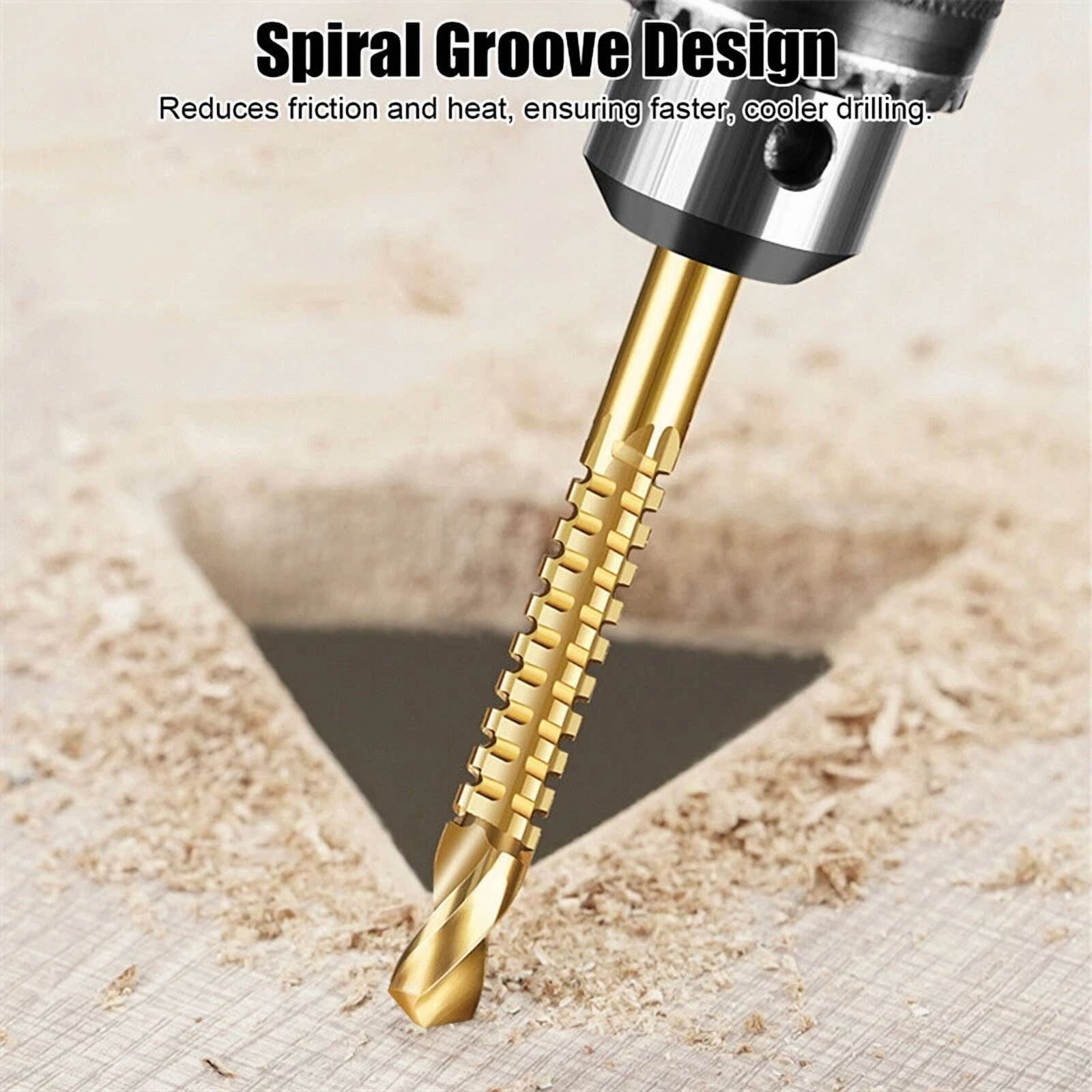VAULT Twist Drill Bit Set for Wood and Metal Drilling (6-Piece Set) 41via