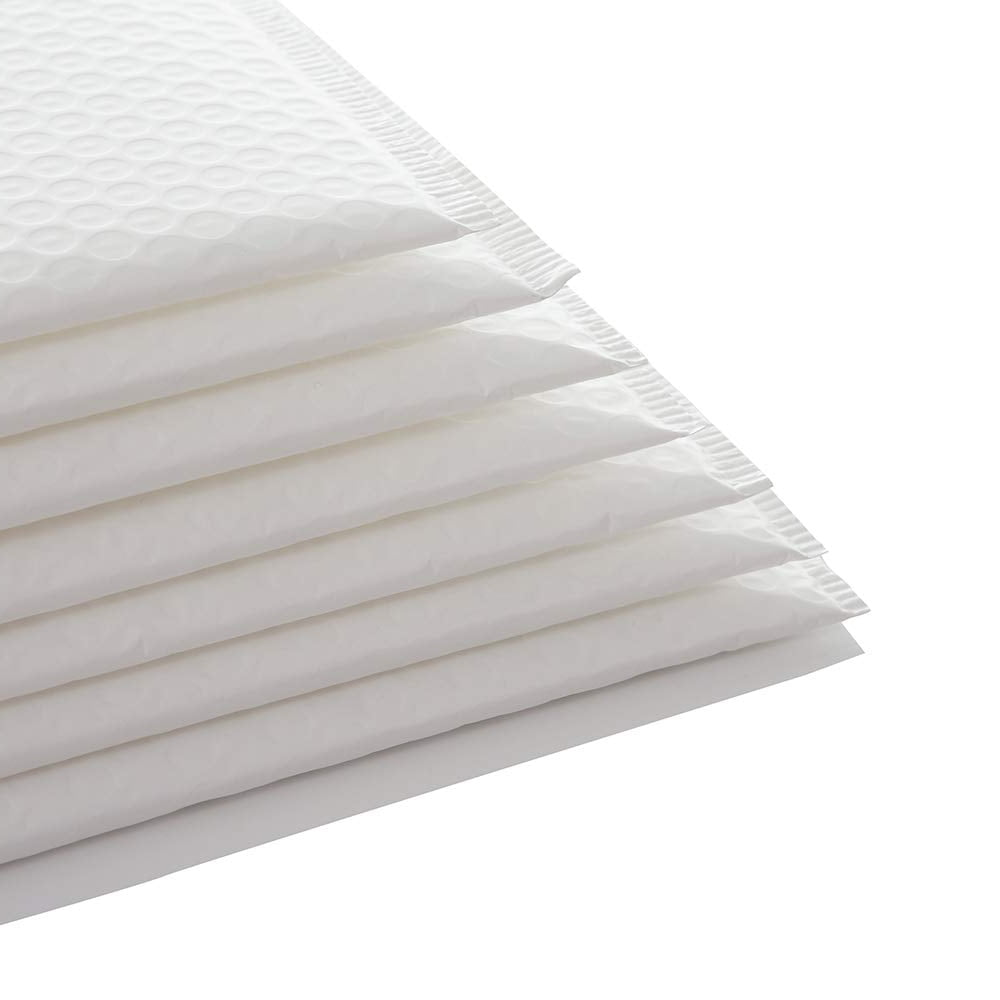 Airjacket Poly Bubble Mailers Padded Shipping Envelopes (White, 100 Pack) hhpmq